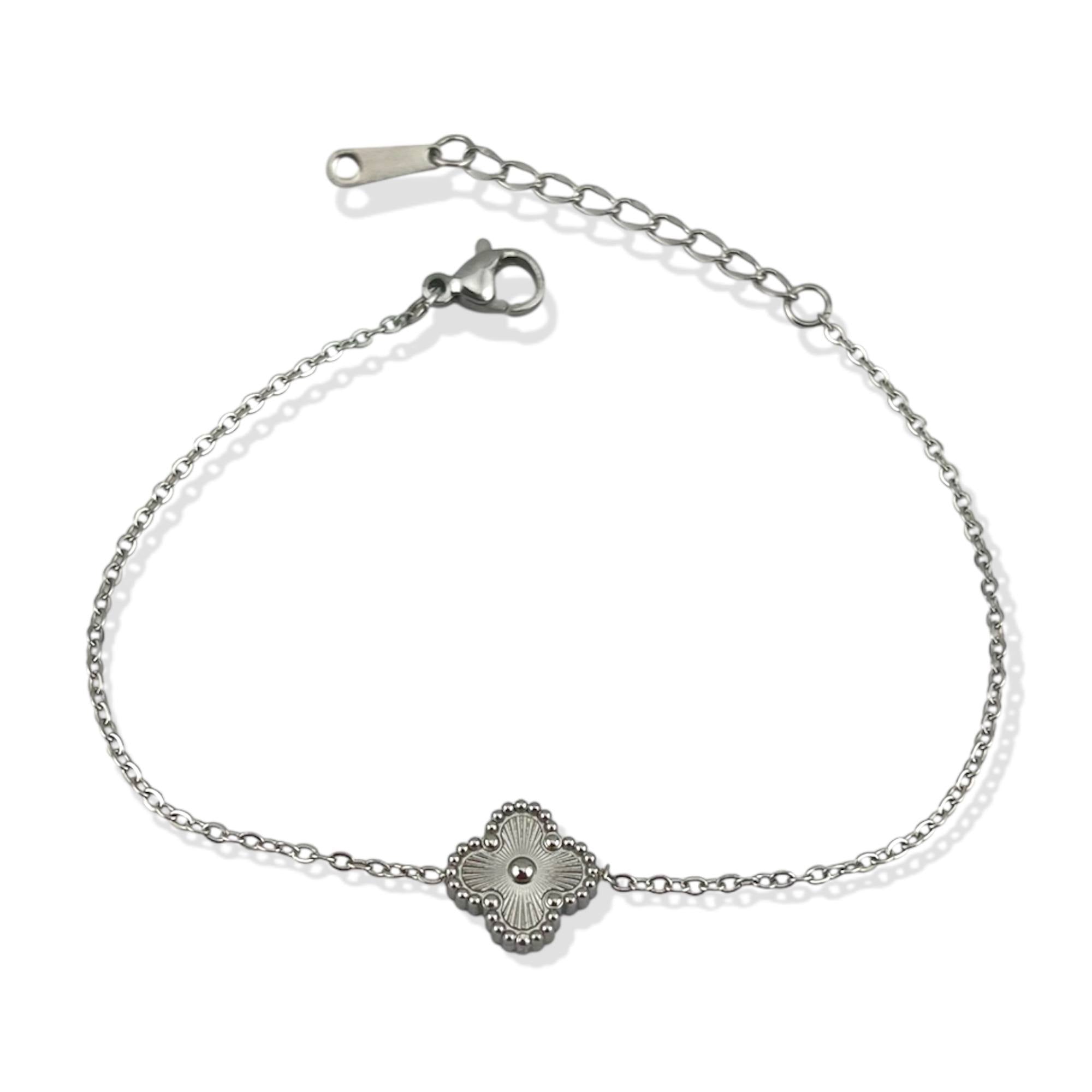 vancleef stainless steel small Clover Bracelet – Gold & Silver ✨
