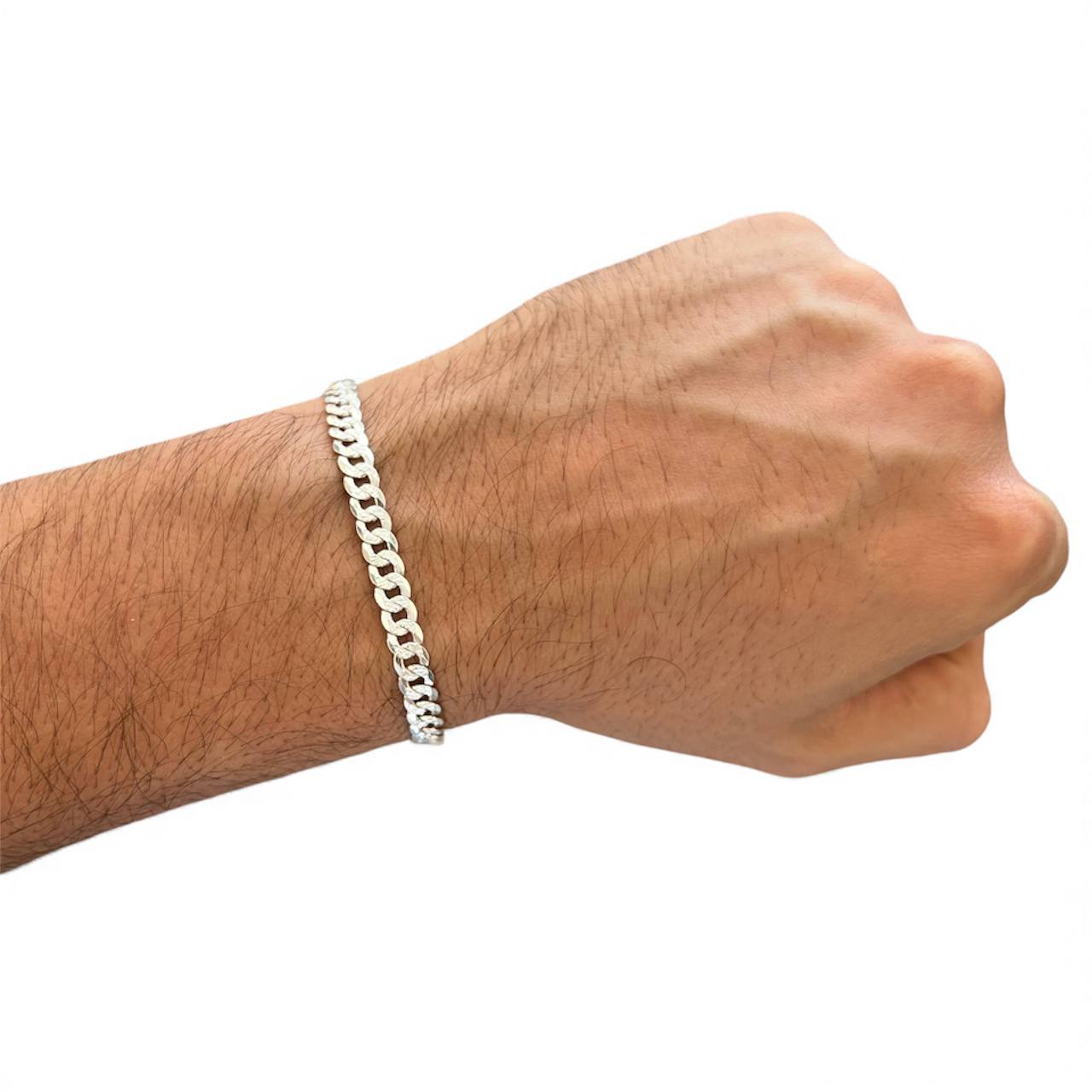 Silver 925 flat Chain bracelet– Classic Bracelets