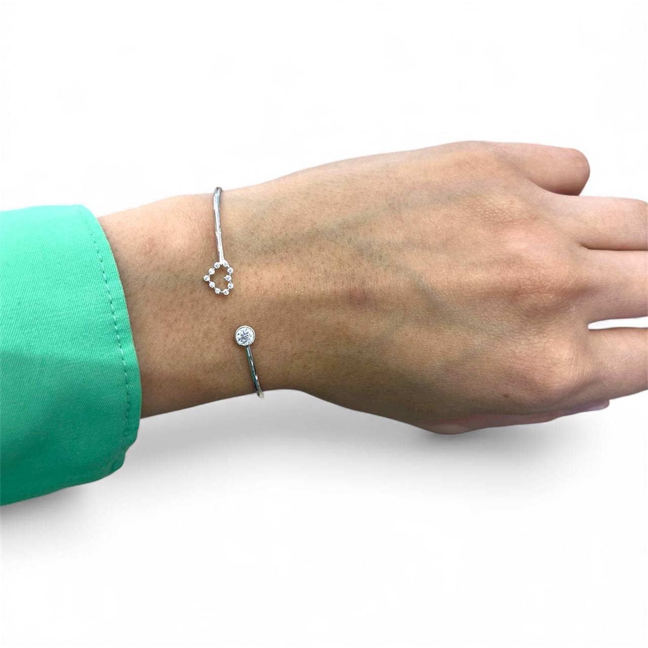 silver 925 minimalist Orbit Cuff – Minimal Silver Radiance