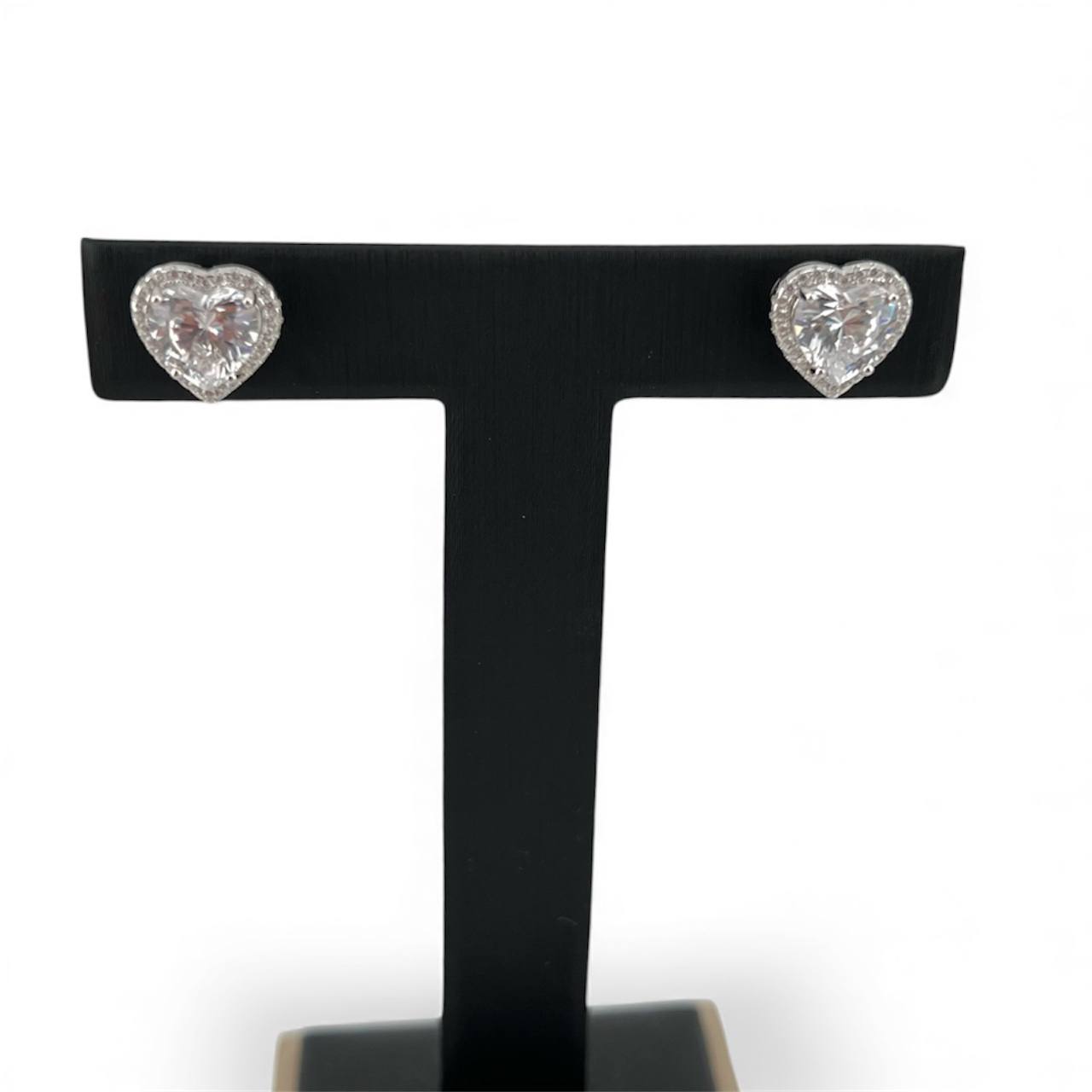 Silver 925 pandora stud earrings