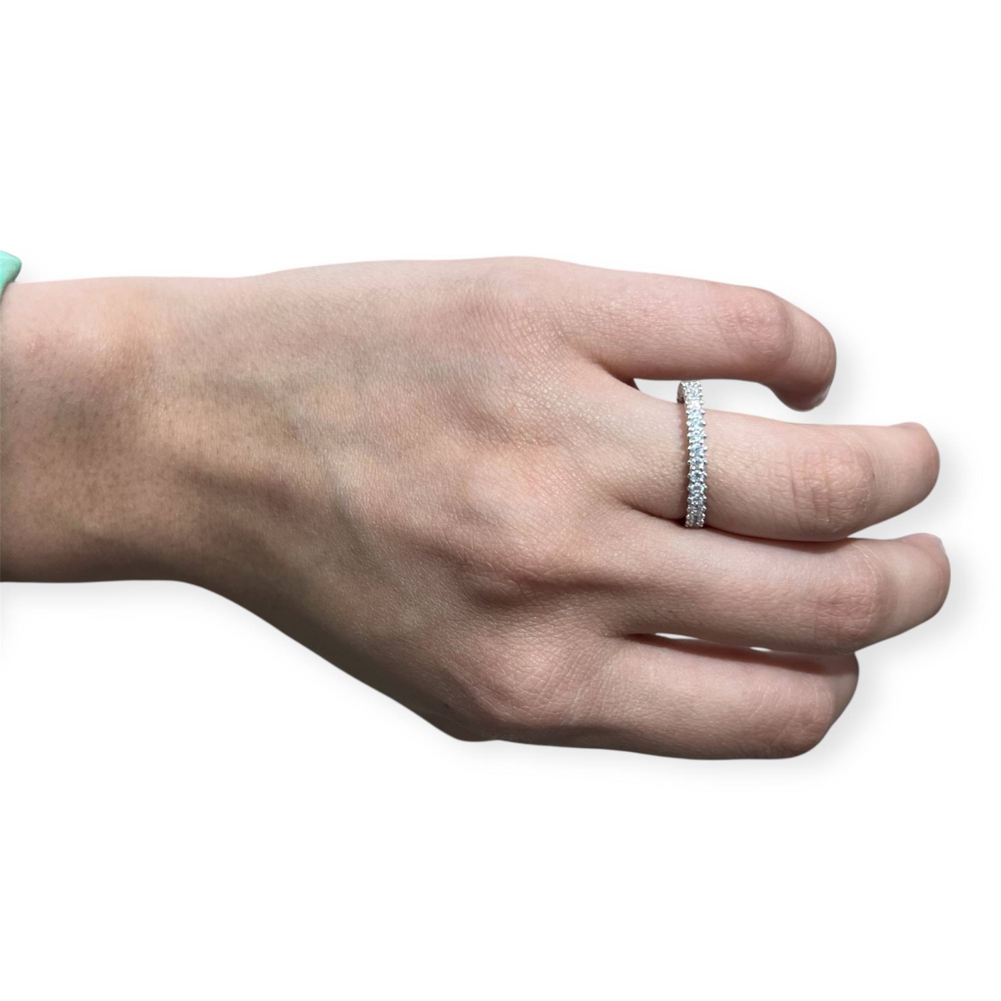 Silver 925 thin Harmony Ring – Black & Silver Duo