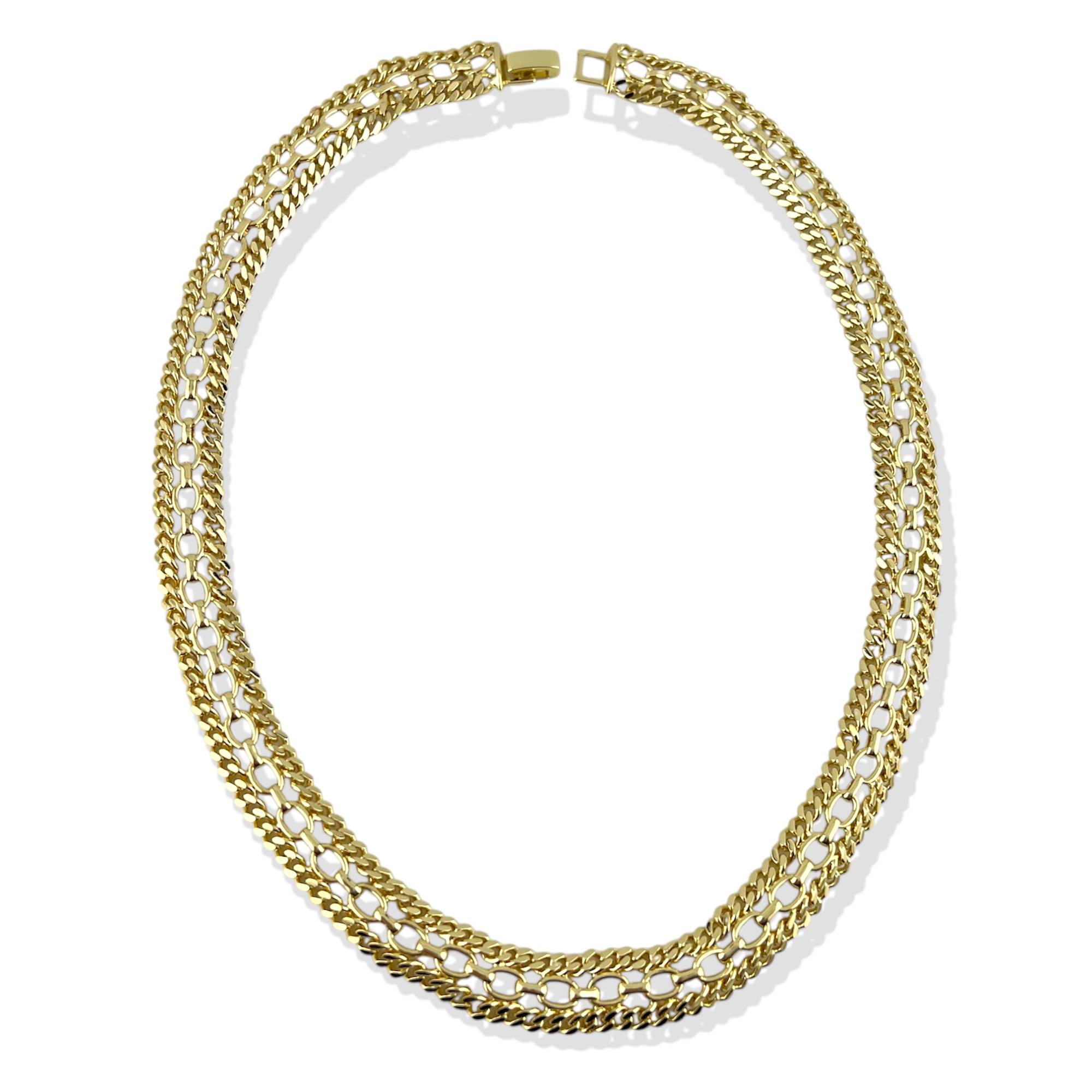 “Bold Links” Chain Choker – 18K Gold-Plated