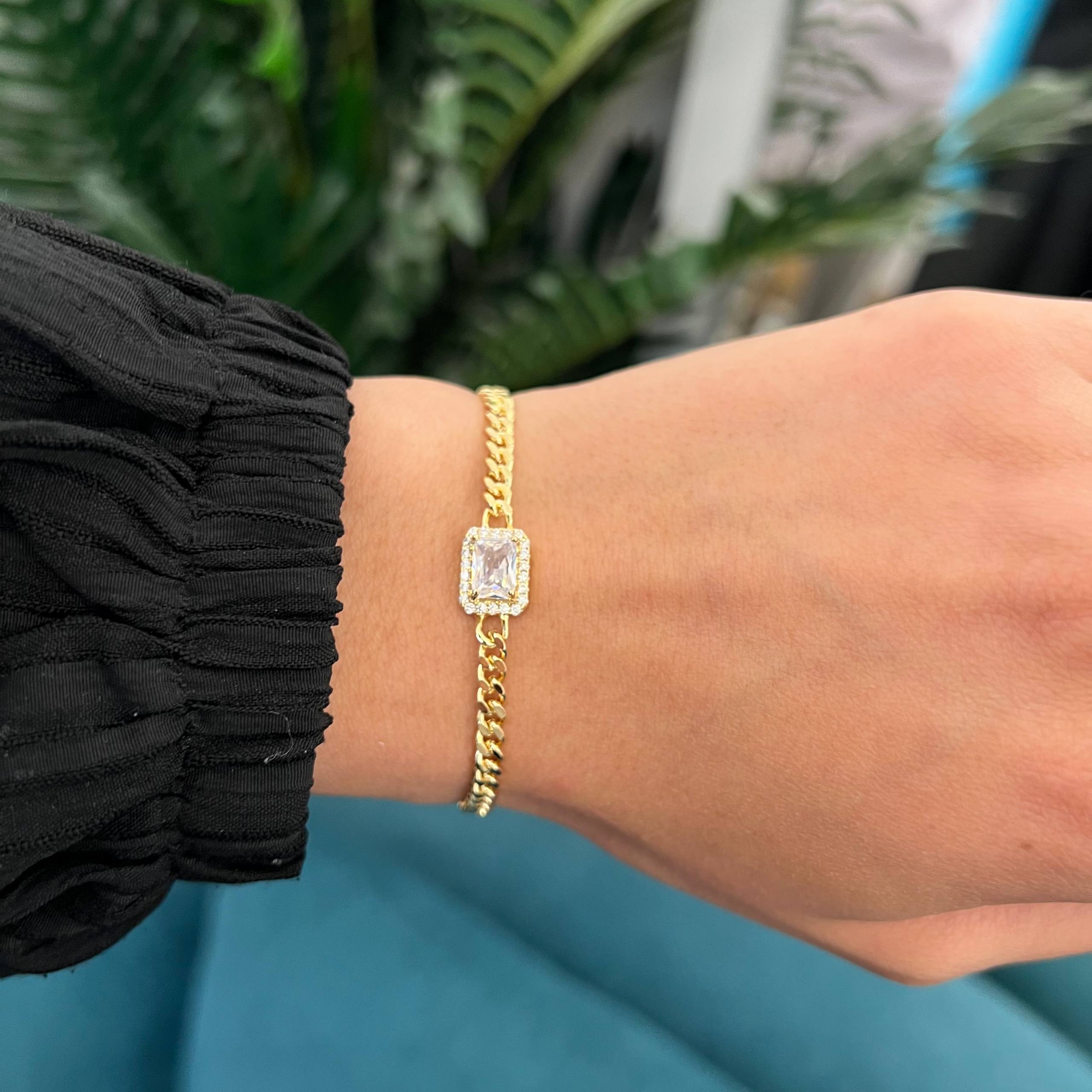 stone frame Glow Gemstone Bracelet ✨