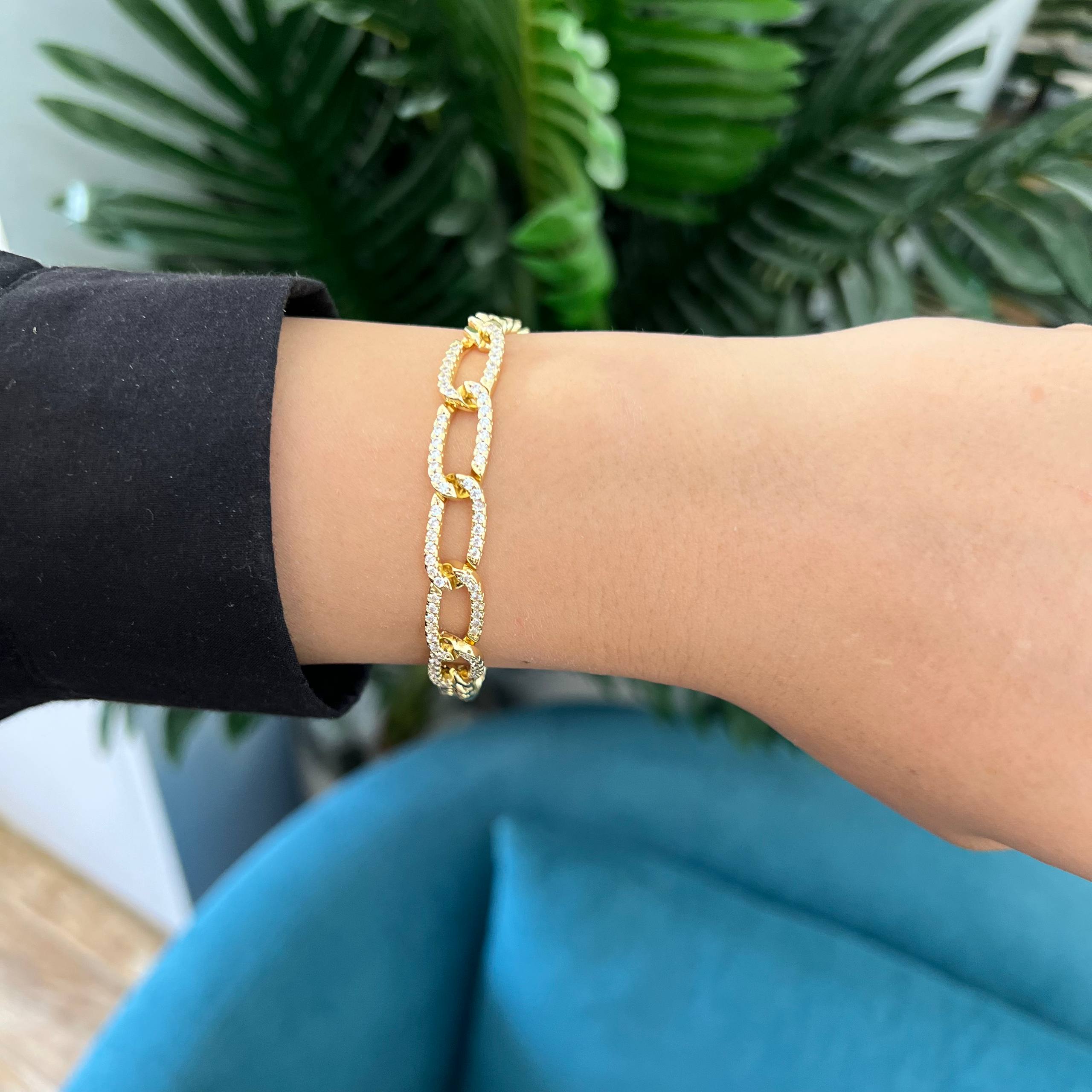 Golden Infinity Link Bracelet