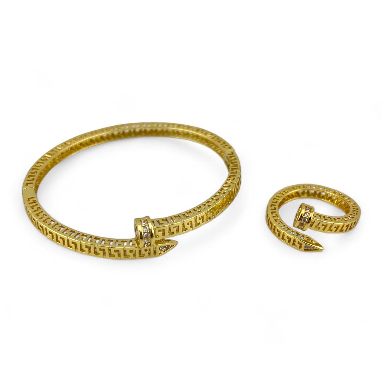 pin bangle set versace pave