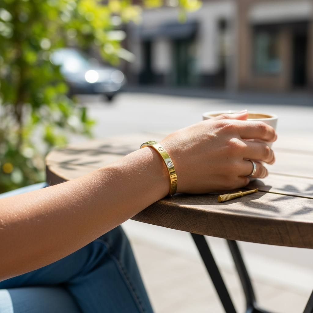 Fadar with stone Cartier screw-driver Bangle✨