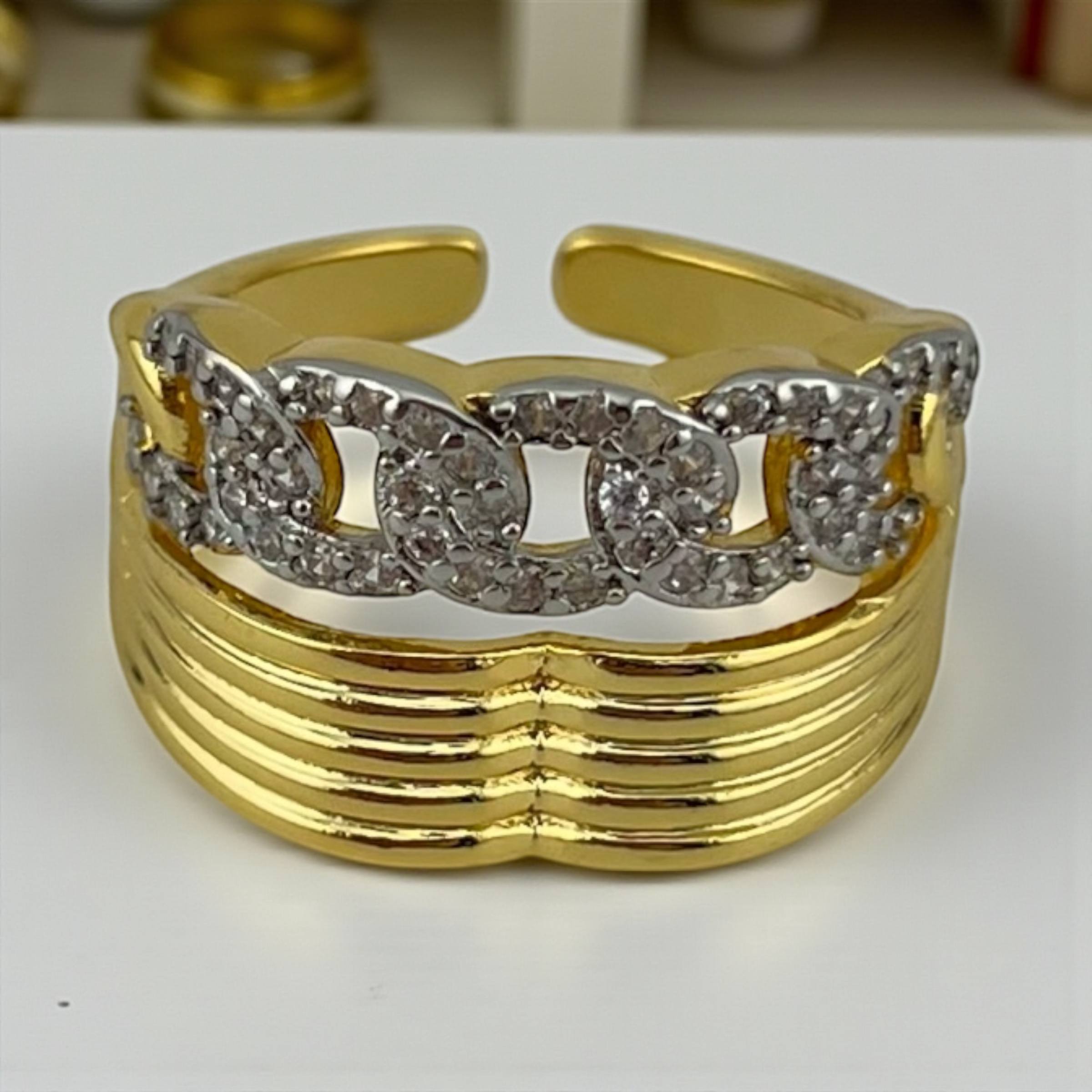 Cuban Elegance Ring” – Dual Spark Edition ✨