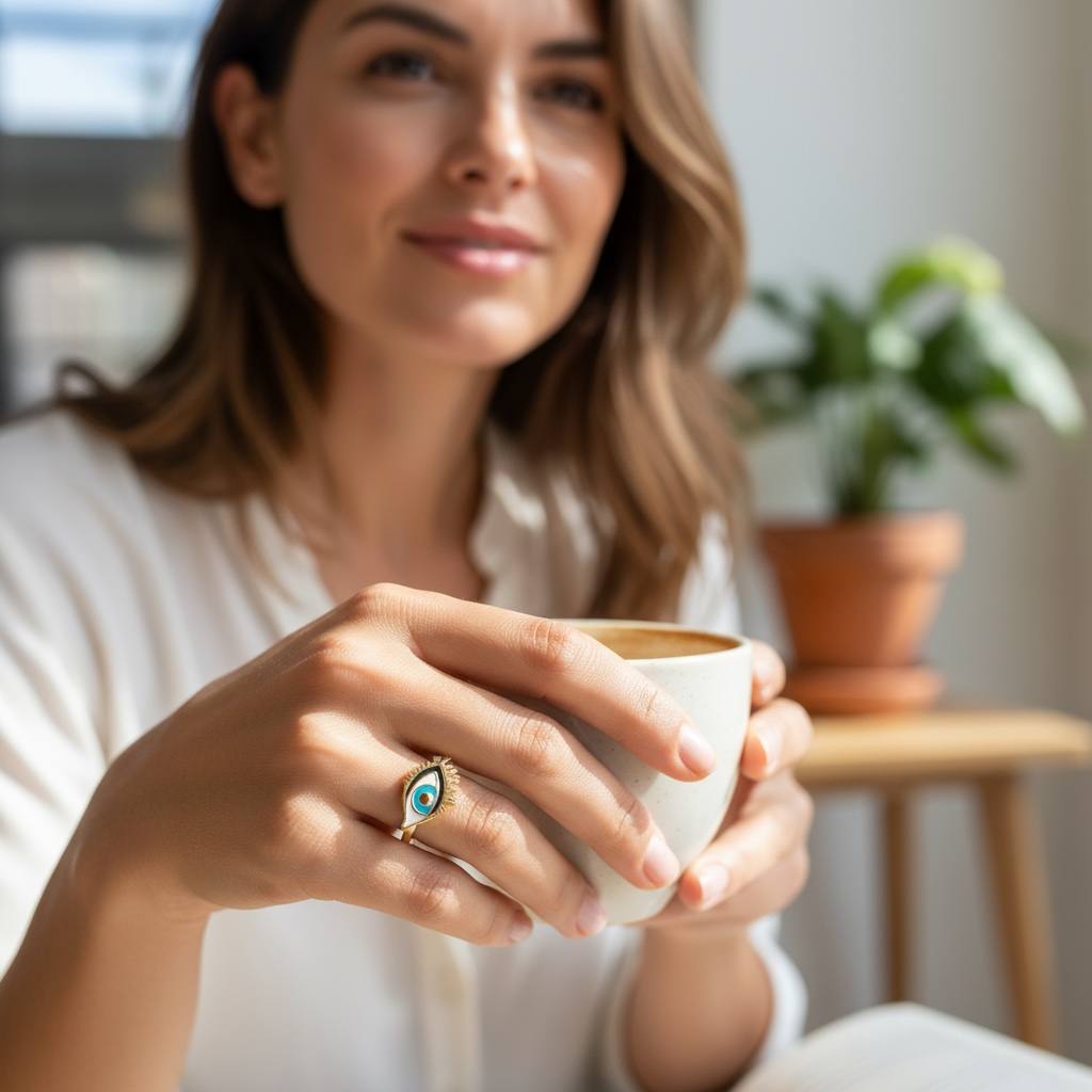 🔮HAIFA'S Eye Gold Ring