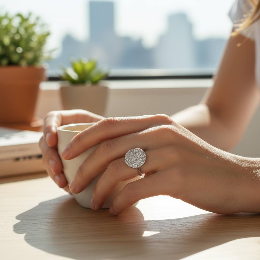 ✨wavy Ripple Texture Ring