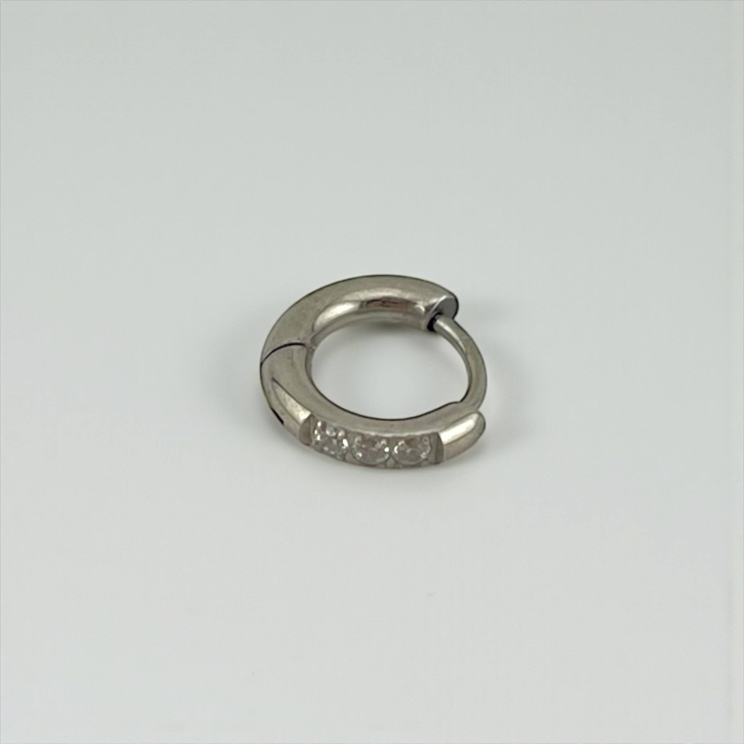 Crystal Ear Piercing Gold & Silver (4 Sizes)