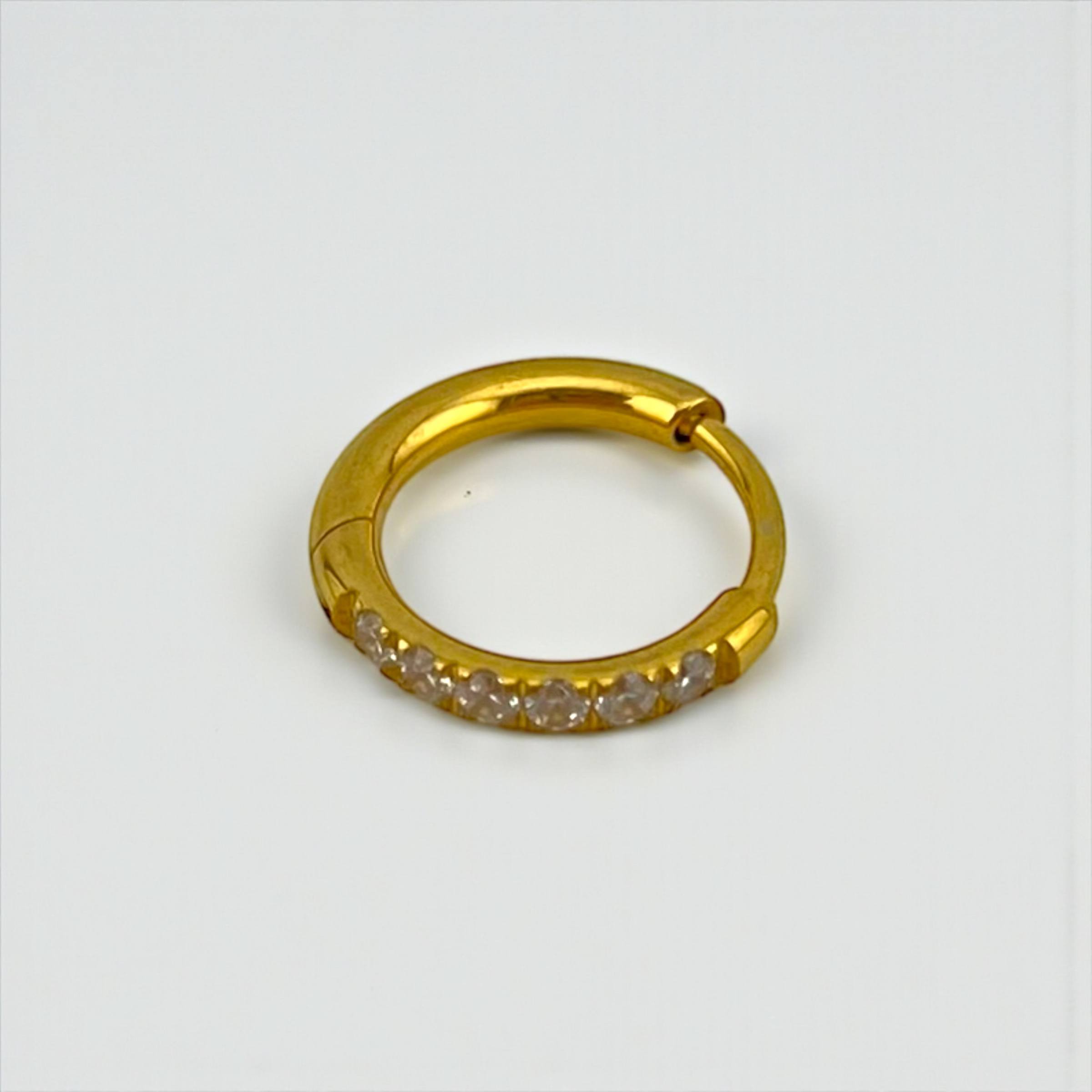 Crystal Ear Piercing Gold & Silver (4 Sizes)