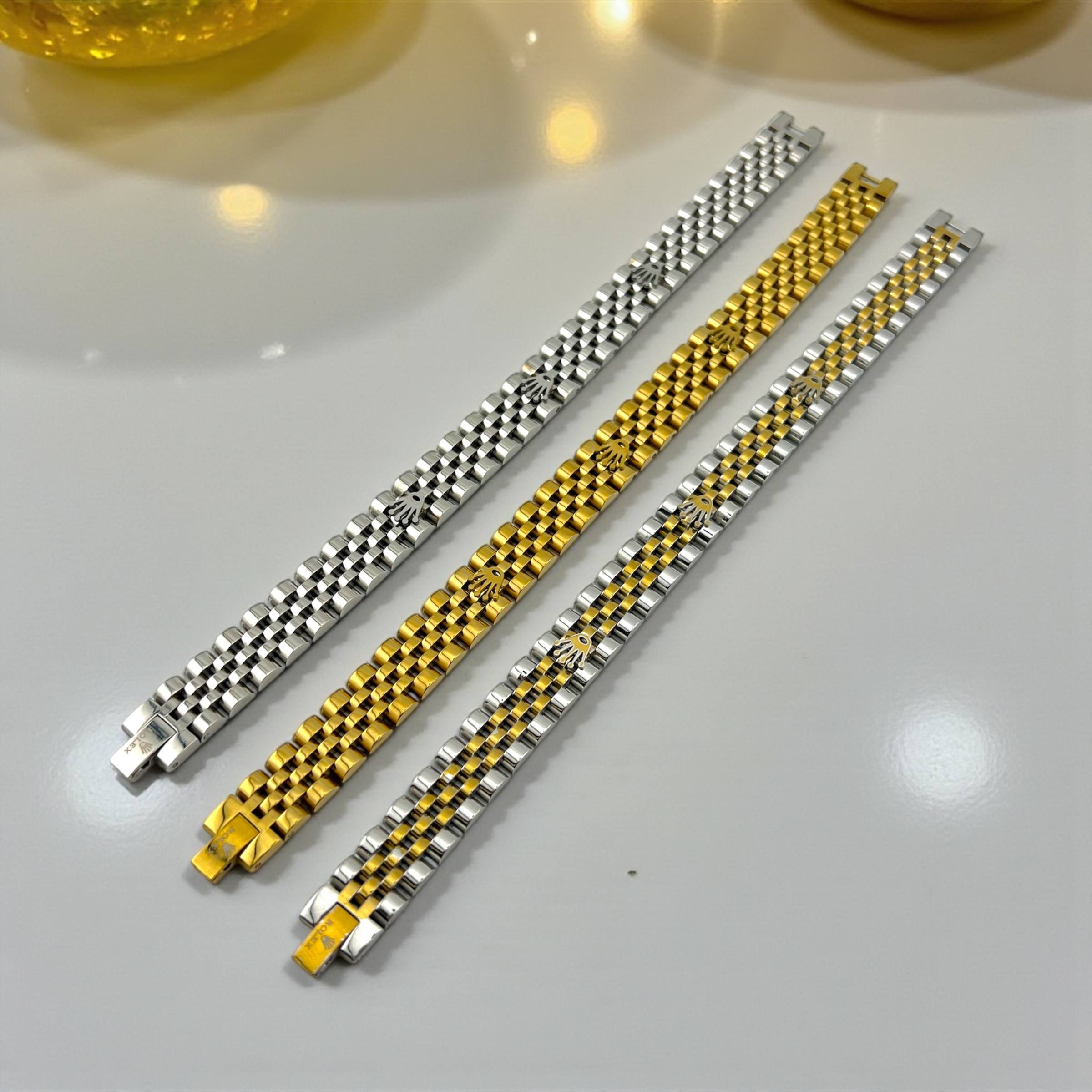 👑 Rolex Stainless Steel Bracelet –Accent Edition