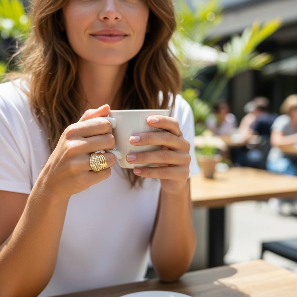 Luxe Wave Pavé Ring – High-Shine & Bold Glamour ✨