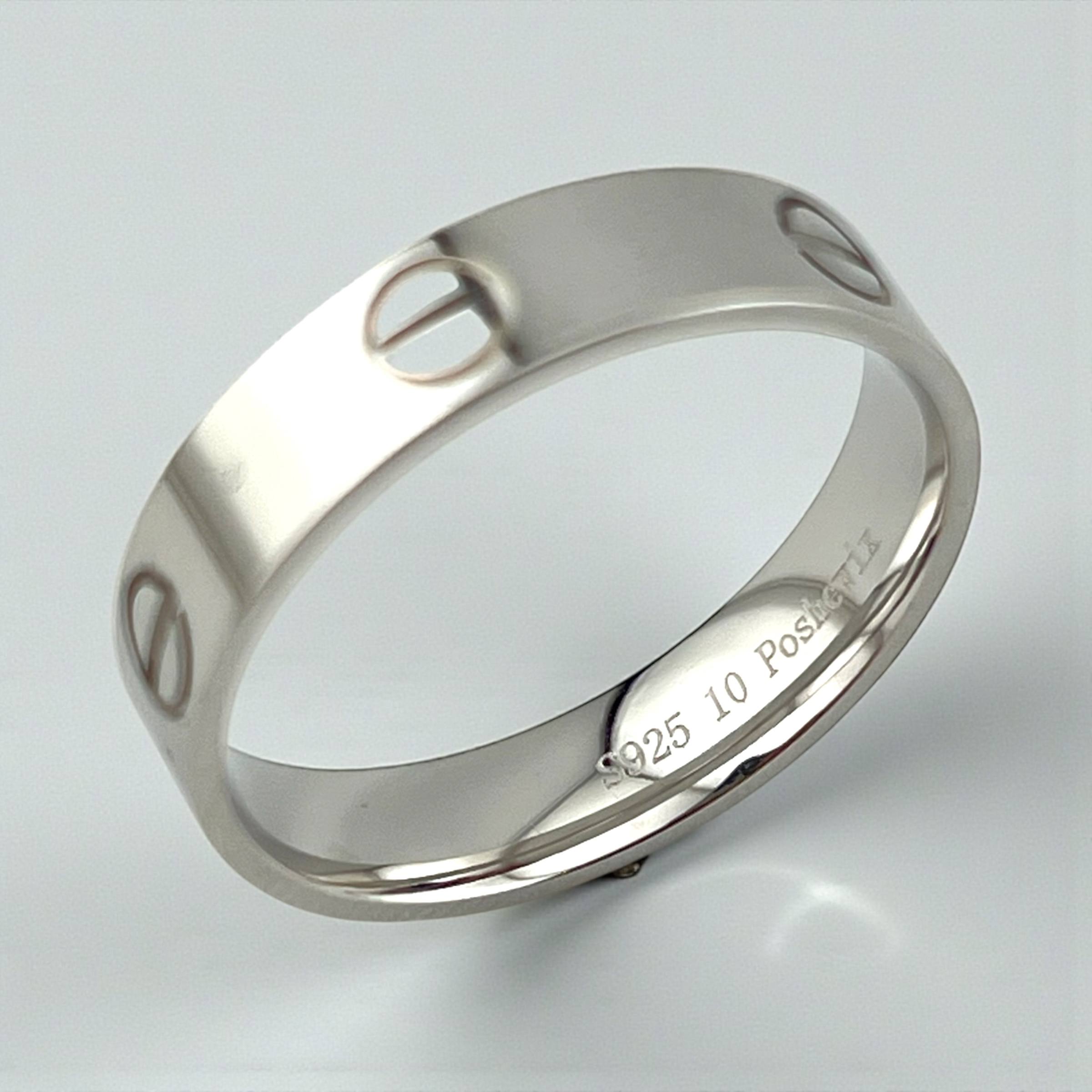 Silver 925 cartier Unisex Ring ✨