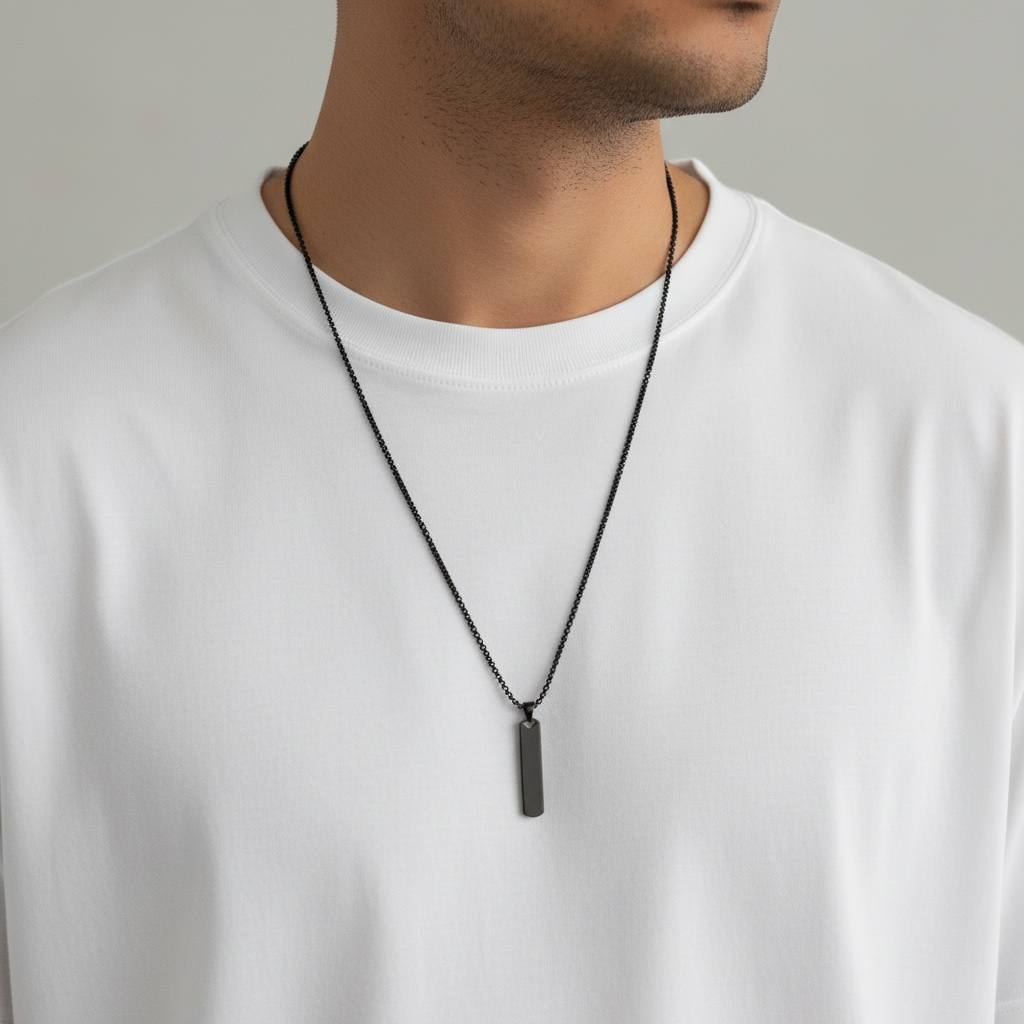 Minimal Bar Pendant Necklace (60cm)✨🔗