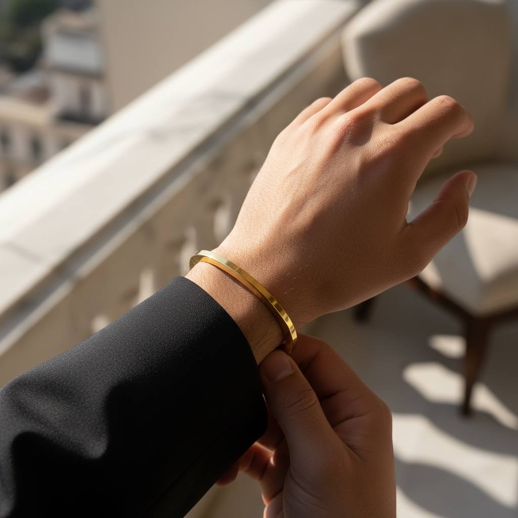 Classic Gold Bangle Bracelet ✨