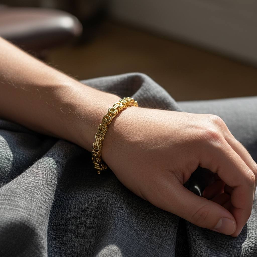 “Eternal Link” 18K Gold-Plated Bracelet 💫