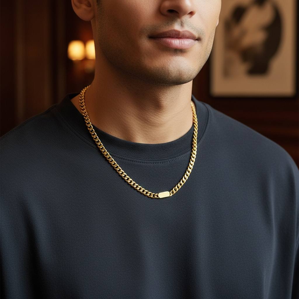 Cuban Chain Necklace – Gold & Silver ✨