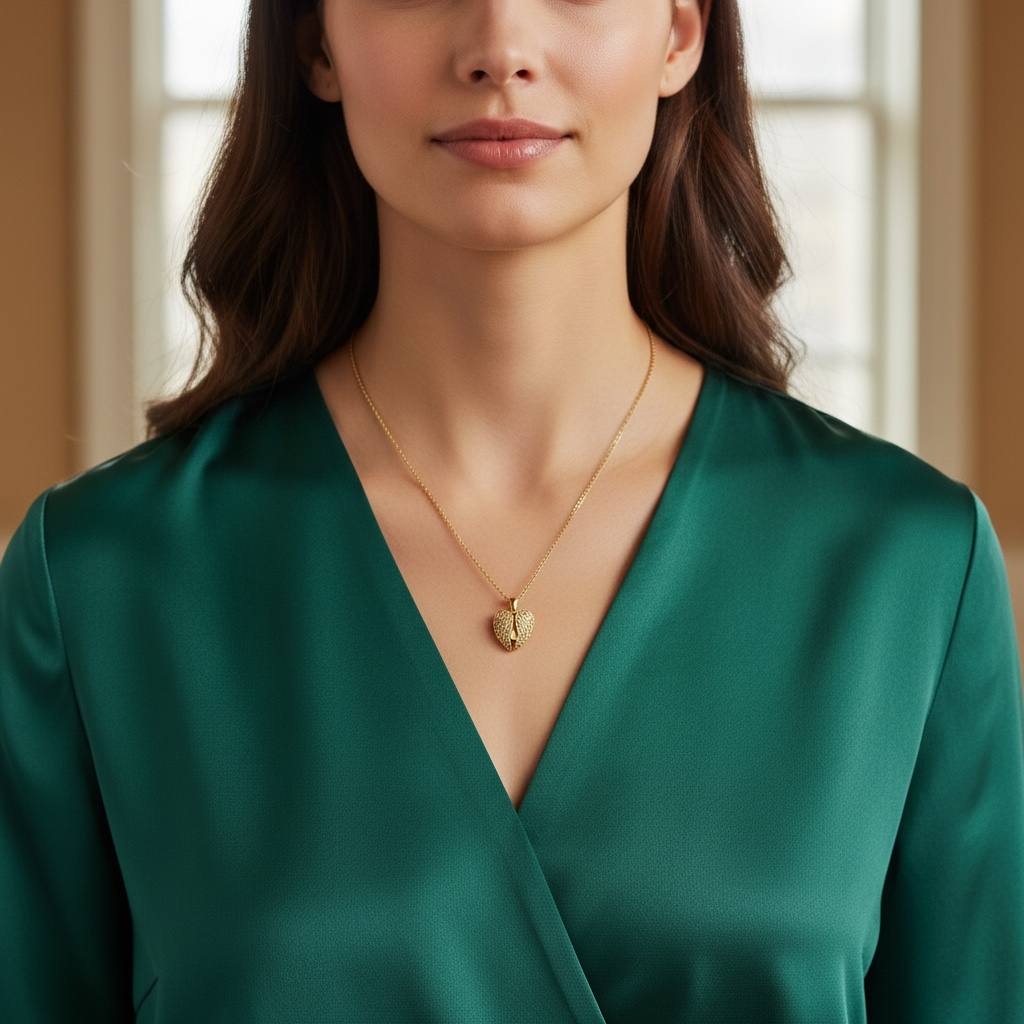 Angel Heart Wing Necklace