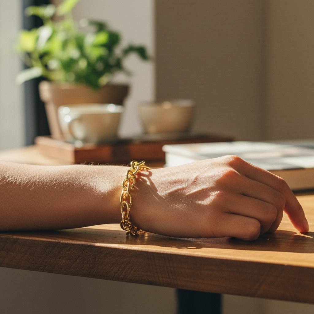 chain “Bold Links” 18K Gold-Plated Bracelet 🔗💛