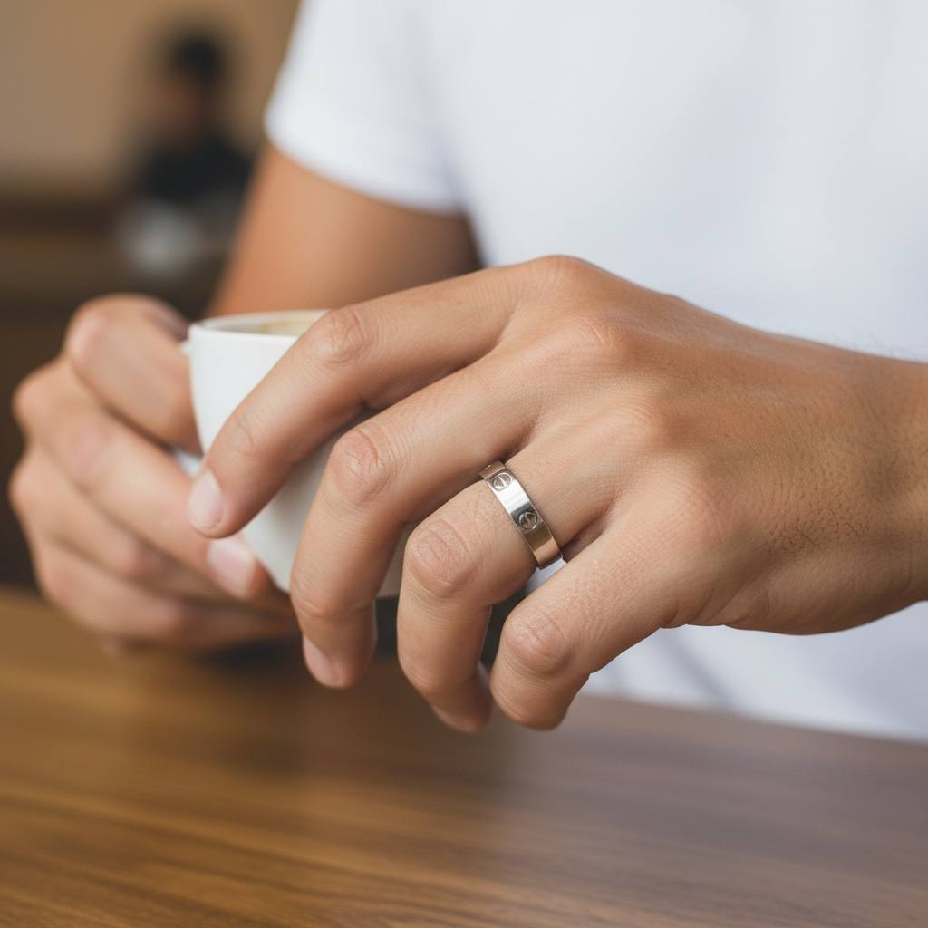 Silver 925 cartier Unisex Ring ✨