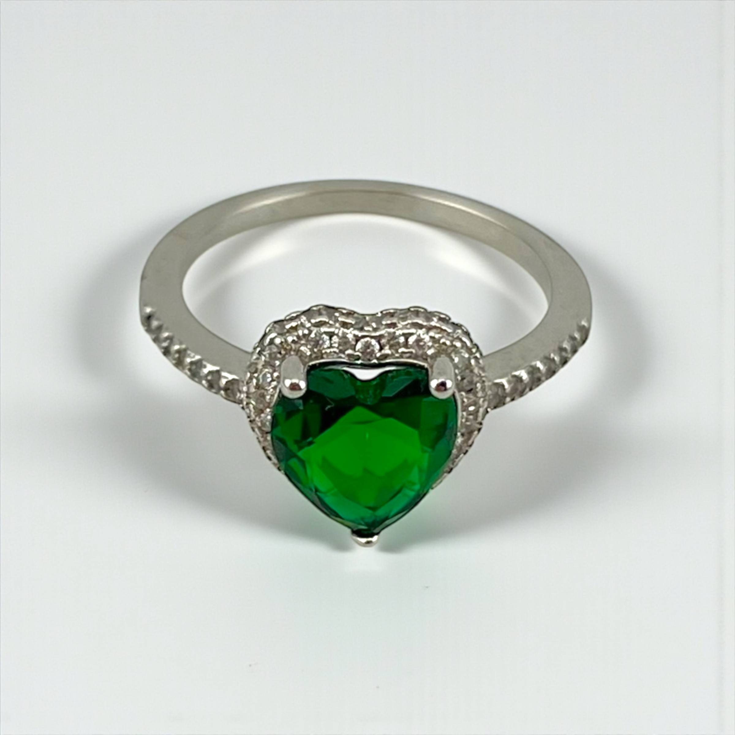 Pandora Crystal Heart Solitaire promise Ring