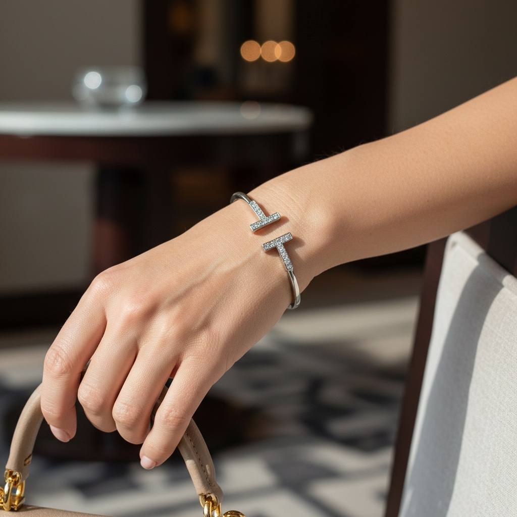 tiffany with stone Bangle