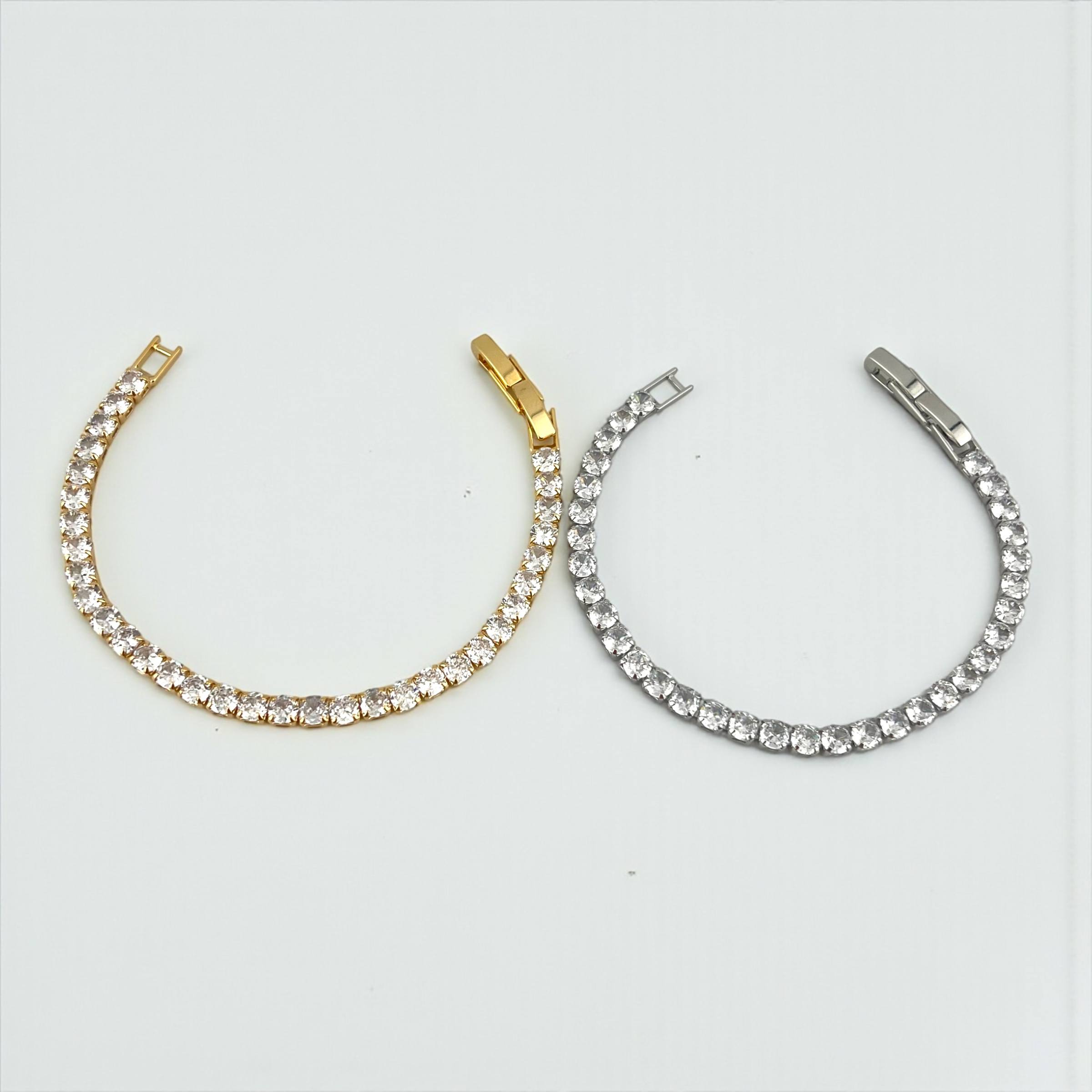 Golden Glow Tennis Bracelet