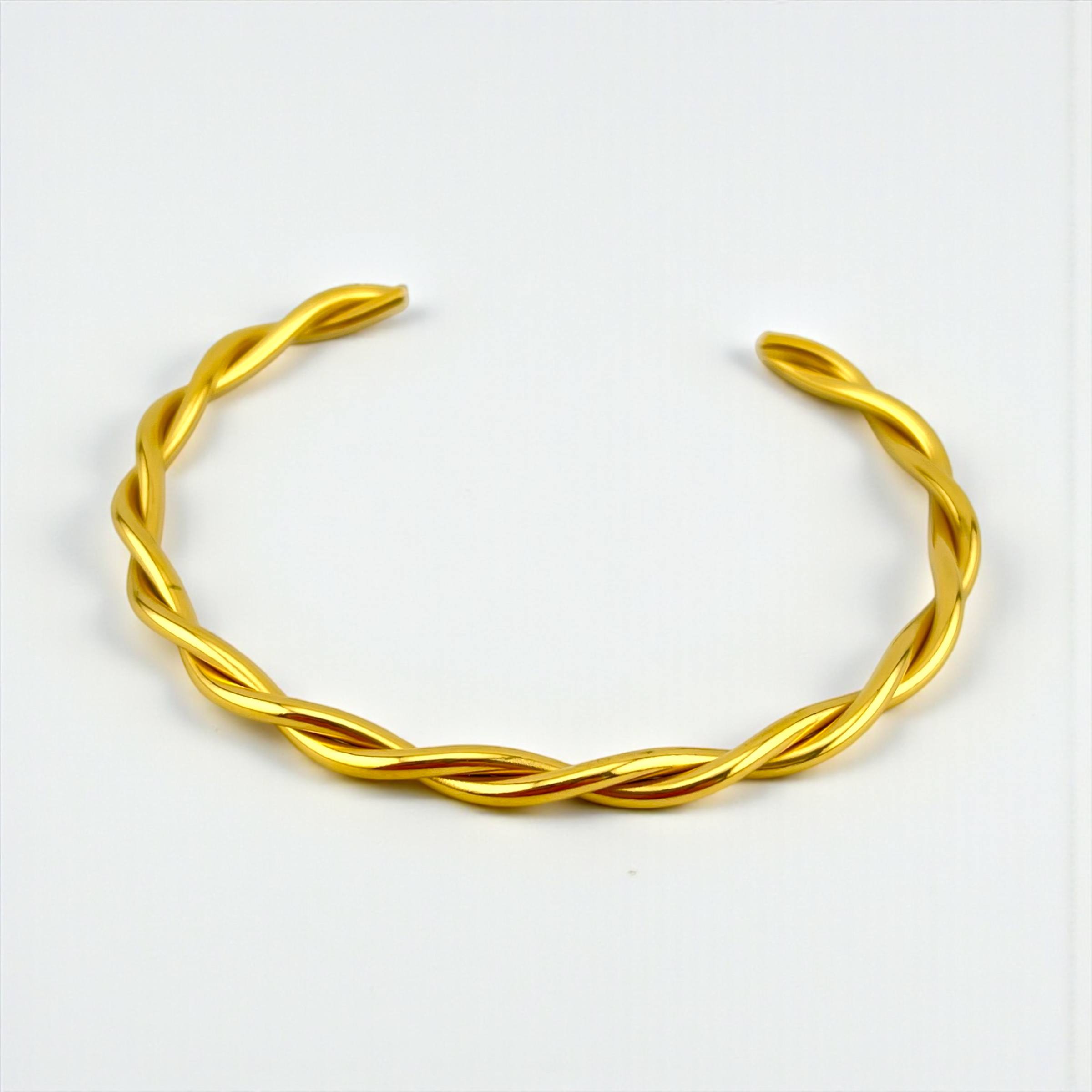 Golden Twist Bangle
