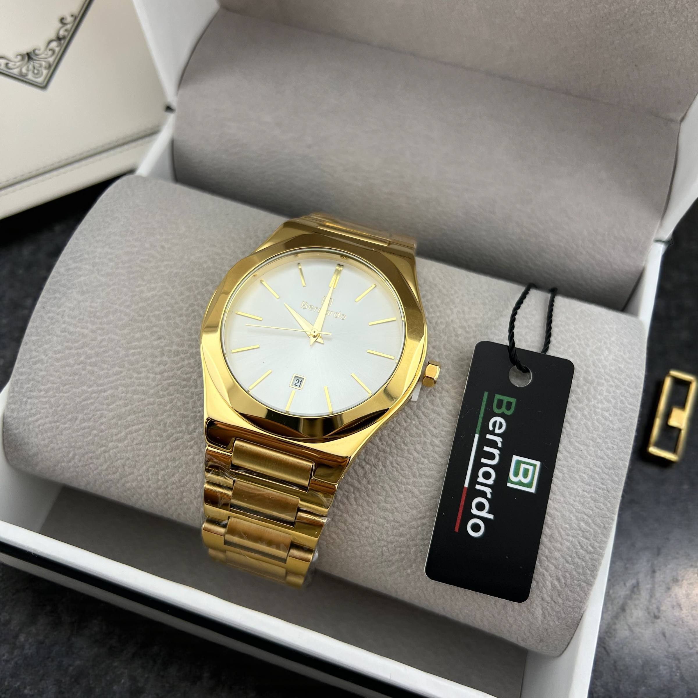 Bernardo Stainless Steel Watch – Timeless Precision & Elegance