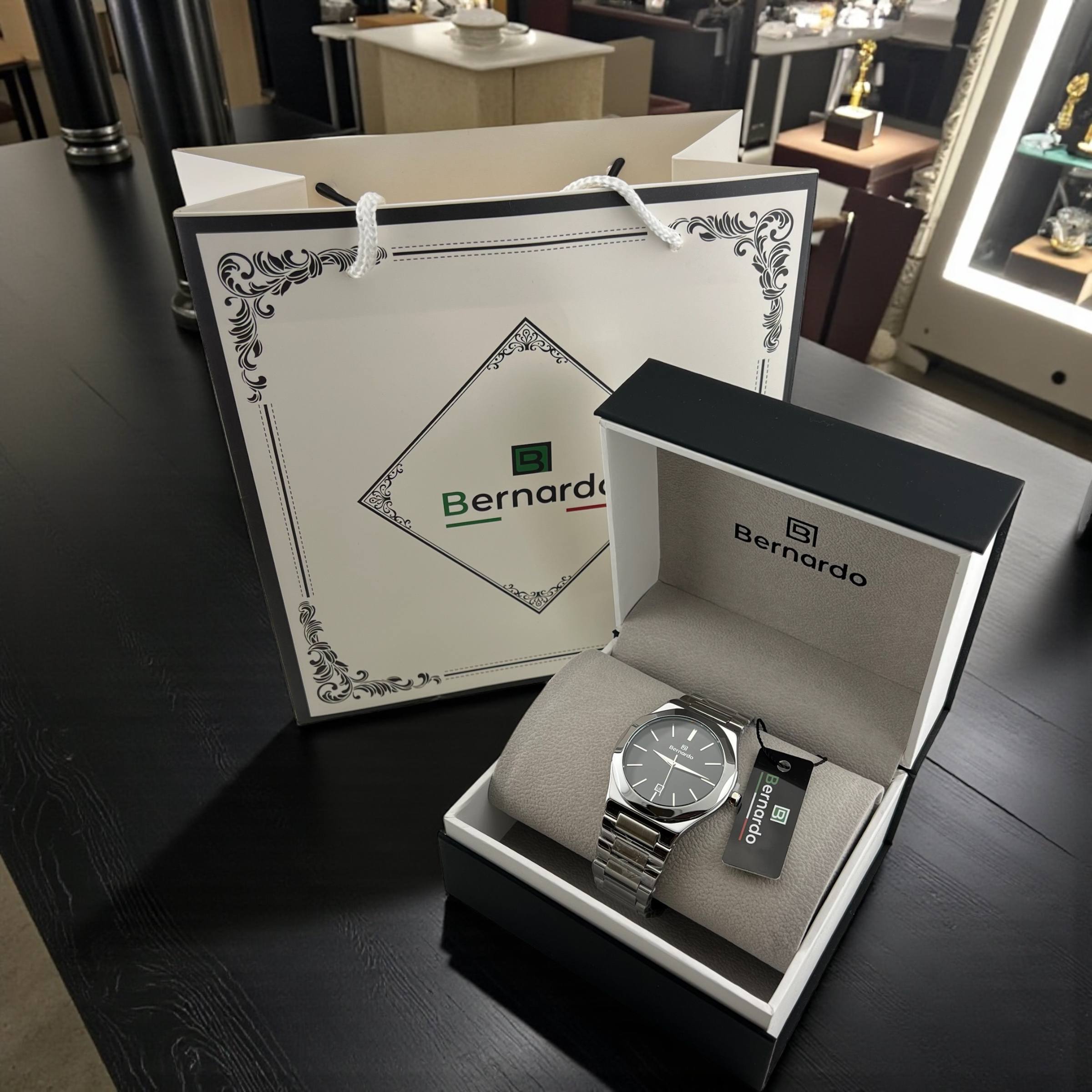 Bernardo Stainless Steel Watch – Timeless Precision & Elegance
