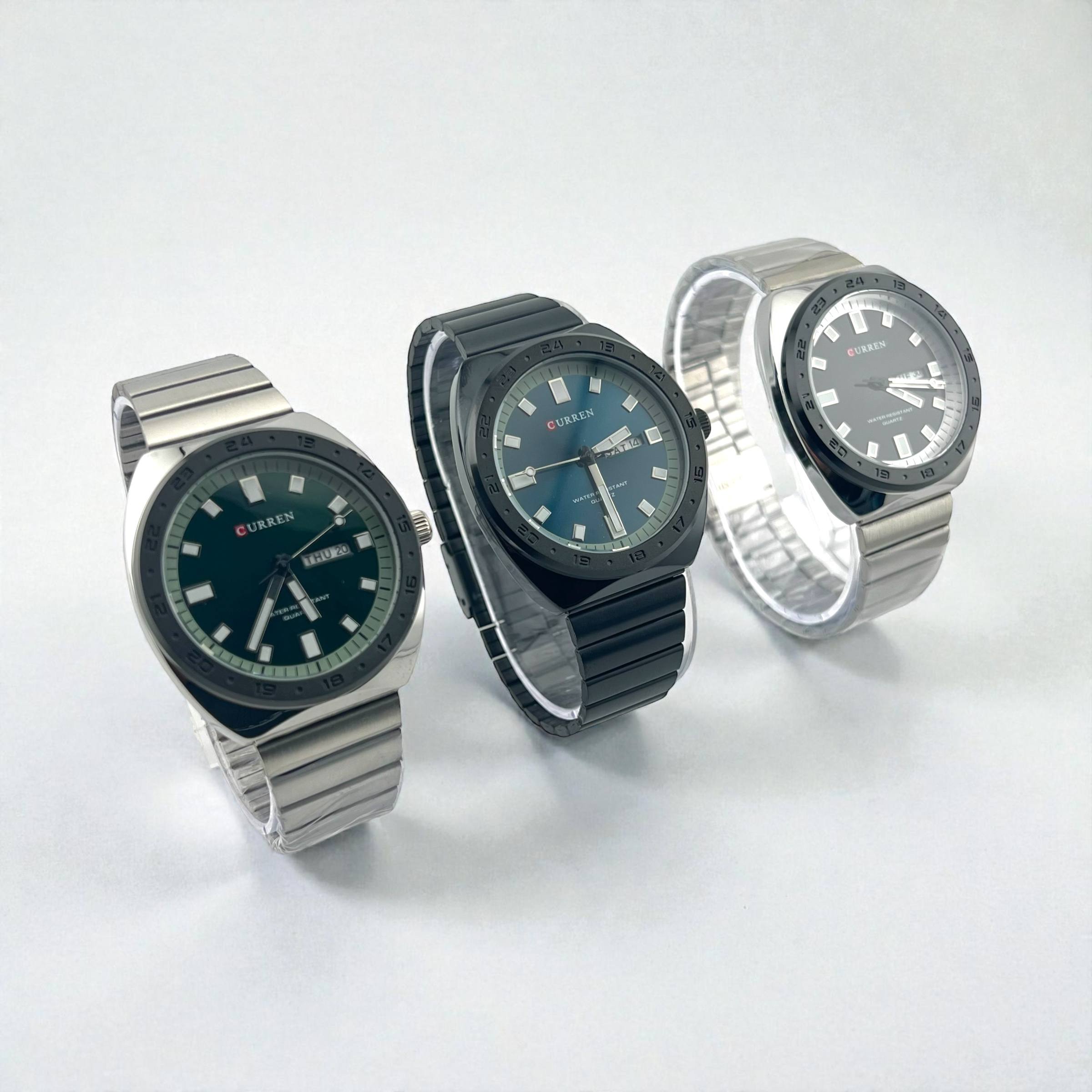 ⌚ Curren Sport Steel Watch – Modern Luxury | 3 Color Options