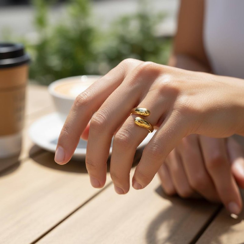 thick Molten Drop Ring – Gold