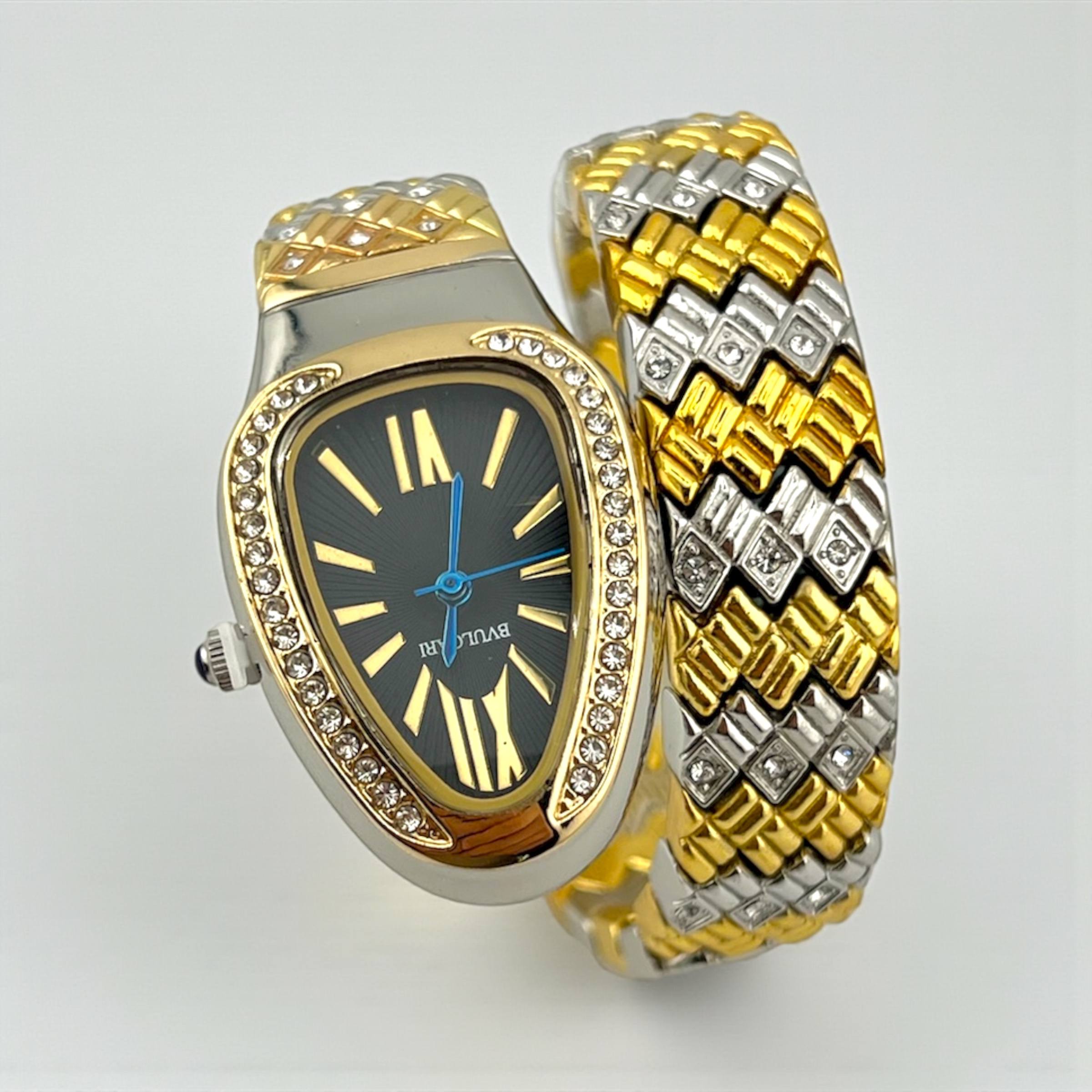 Bvulgari Serpentine two tone Luxe Wrap Watch
