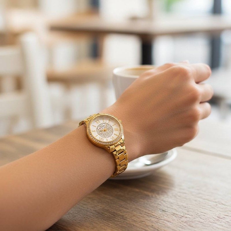 ⌚ Curren Blanche Gold Crystal Watch – Women’s Luxury Stainless Steel