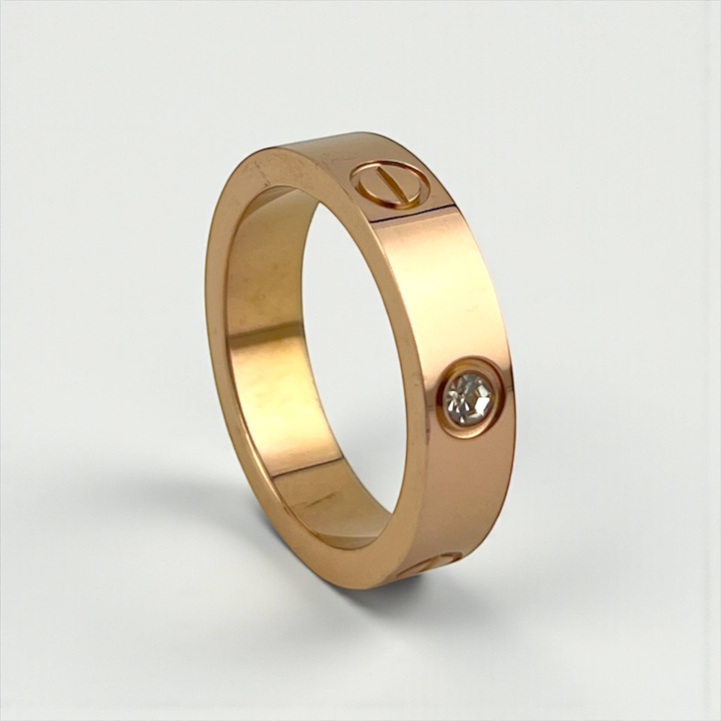 strass Cartier-Style Love Ring💍✨