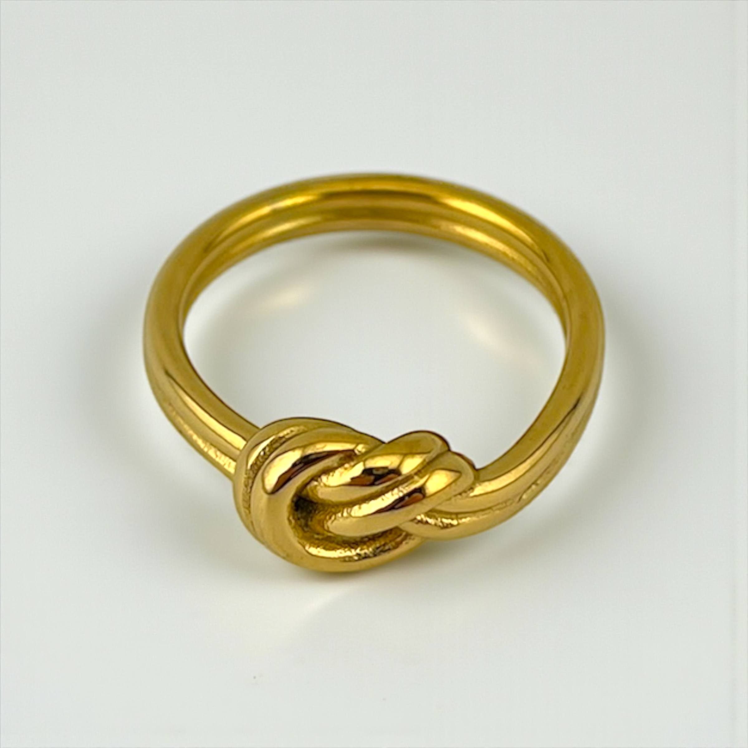 thick promise knot ring