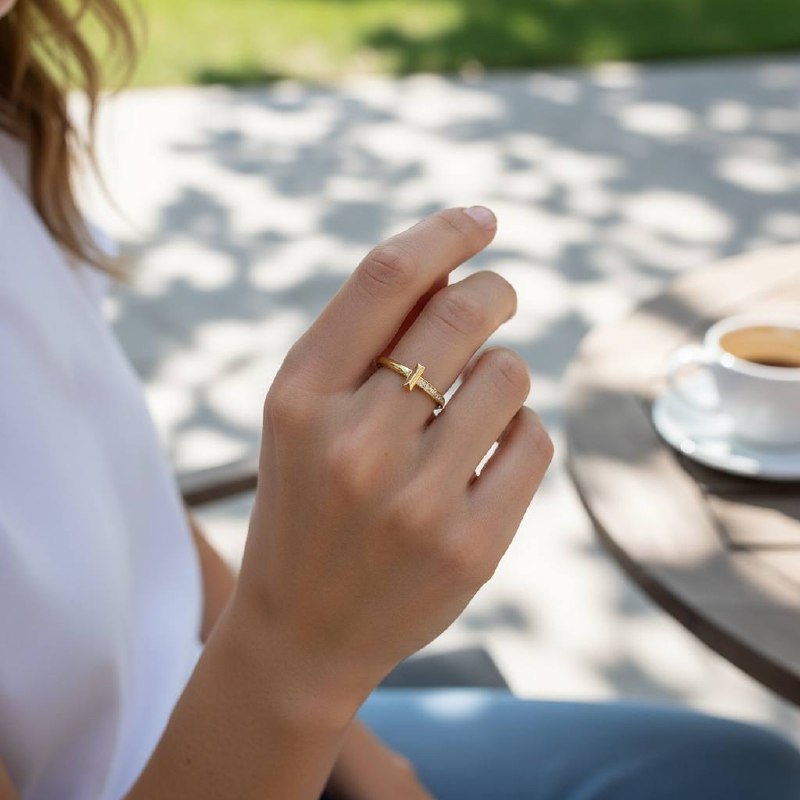 with stone tiffany ring