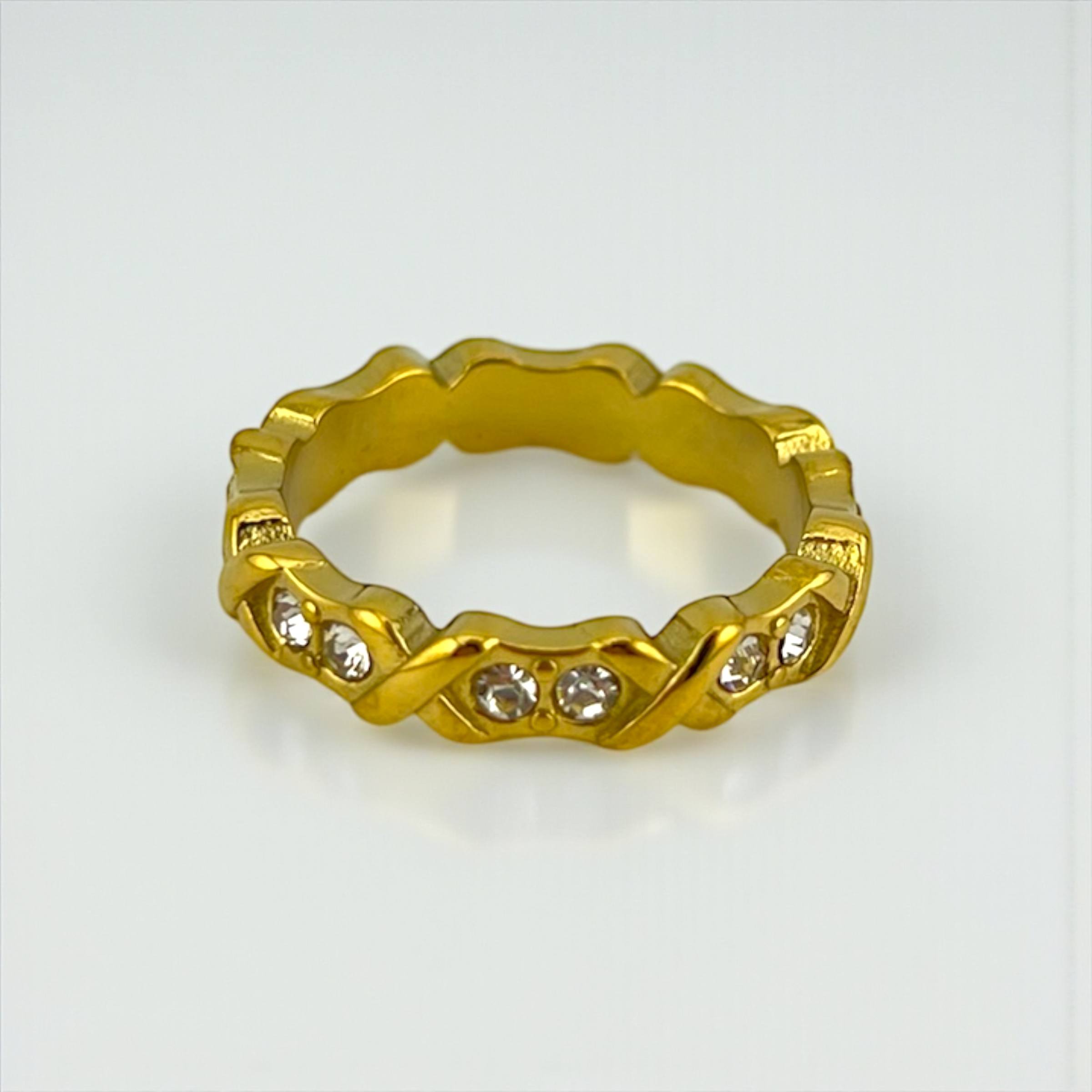 XO Twist of Grace Ring – Silver and gold
