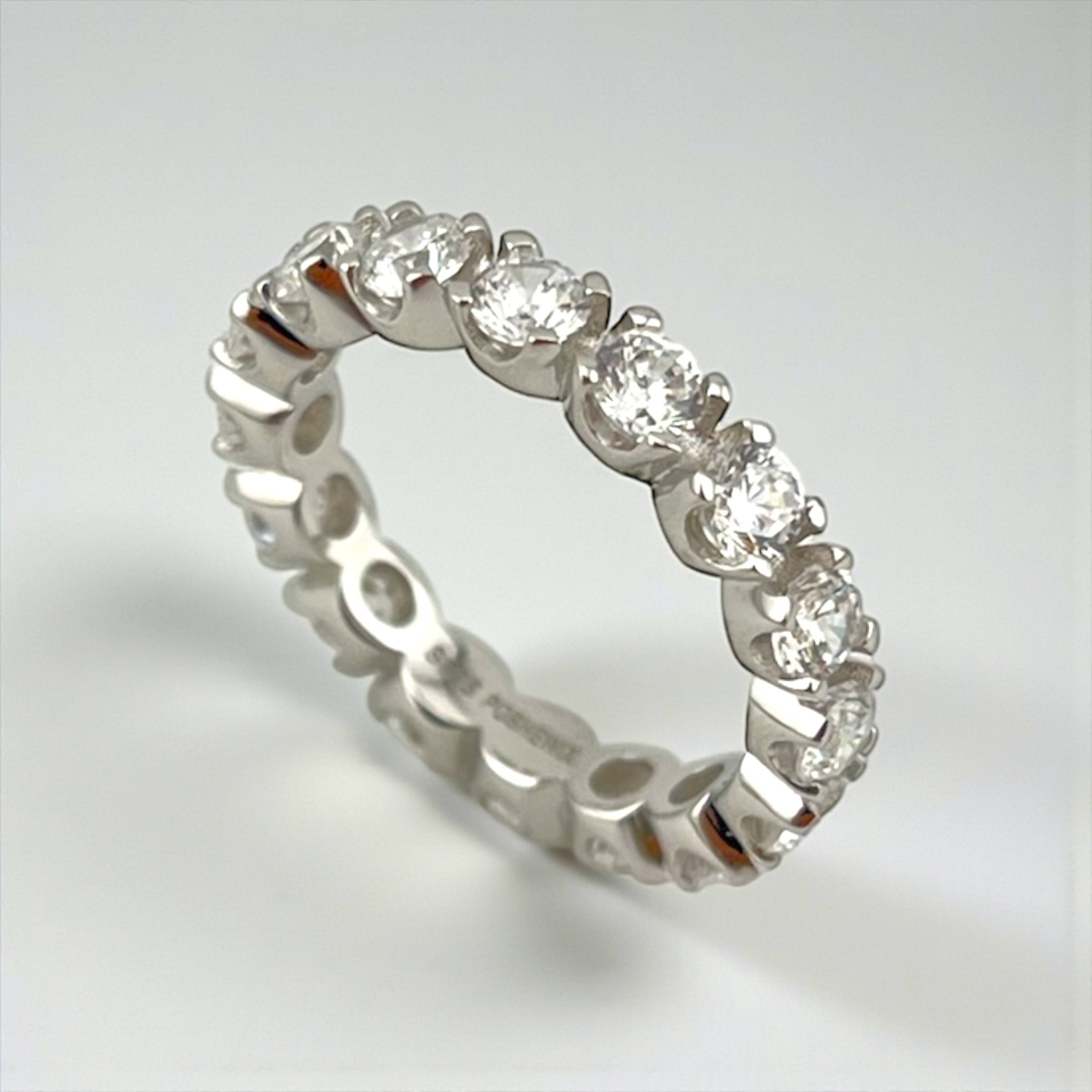 Silver 925 plain tennis Ring – Silver Radiant Band