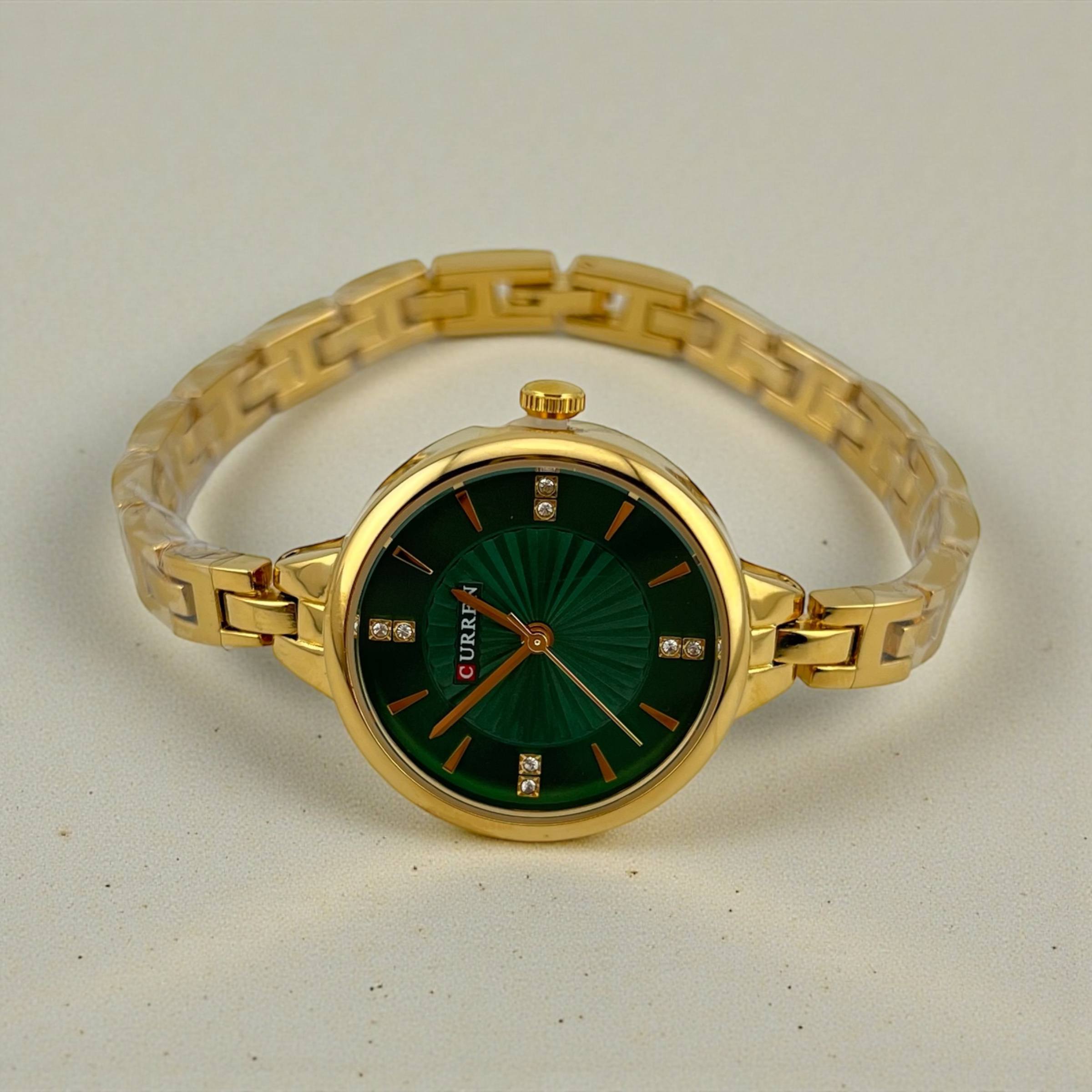 Curren Radiant Sunburst Watch – Elegant & Feminine