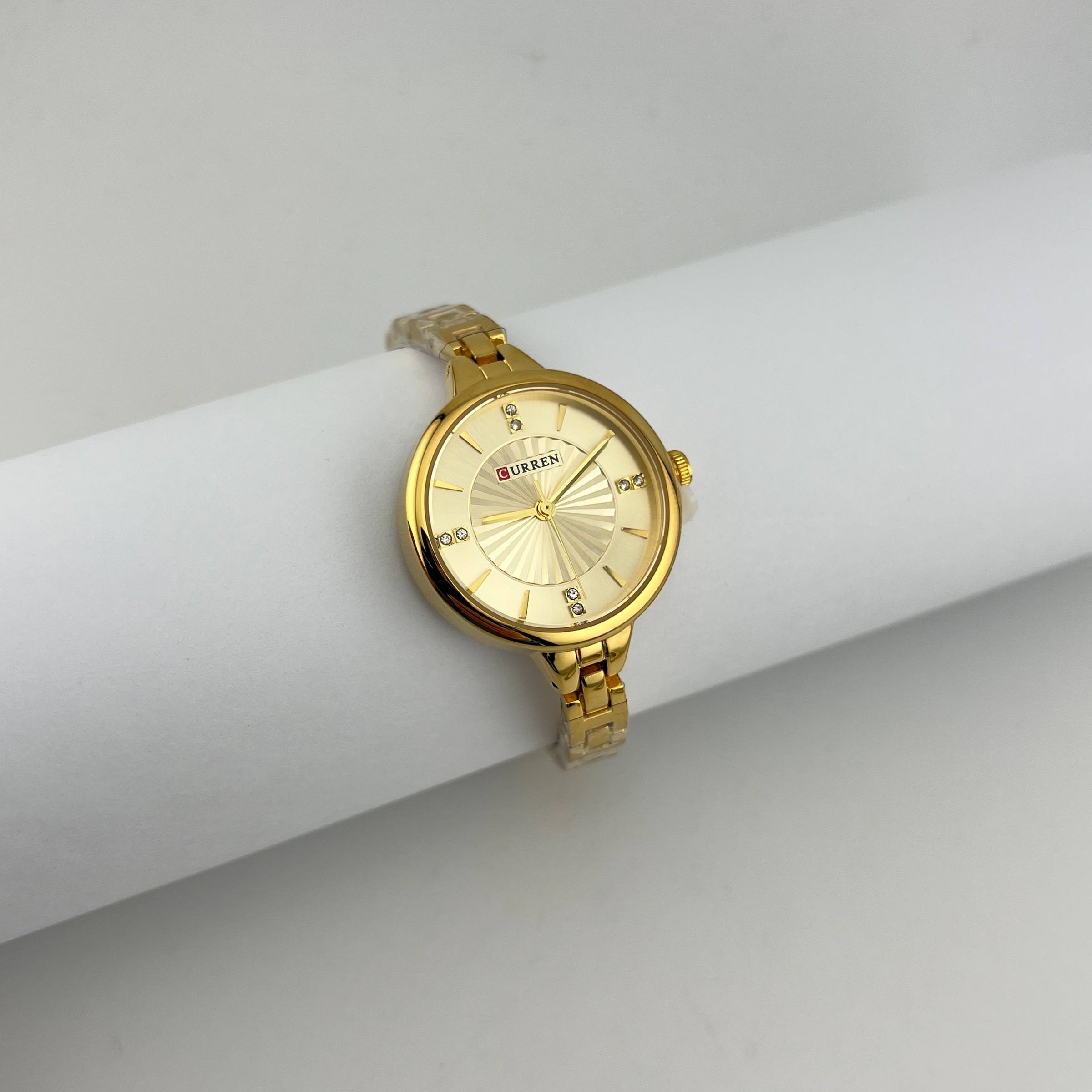Curren Radiant Sunburst Watch – Elegant & Feminine
