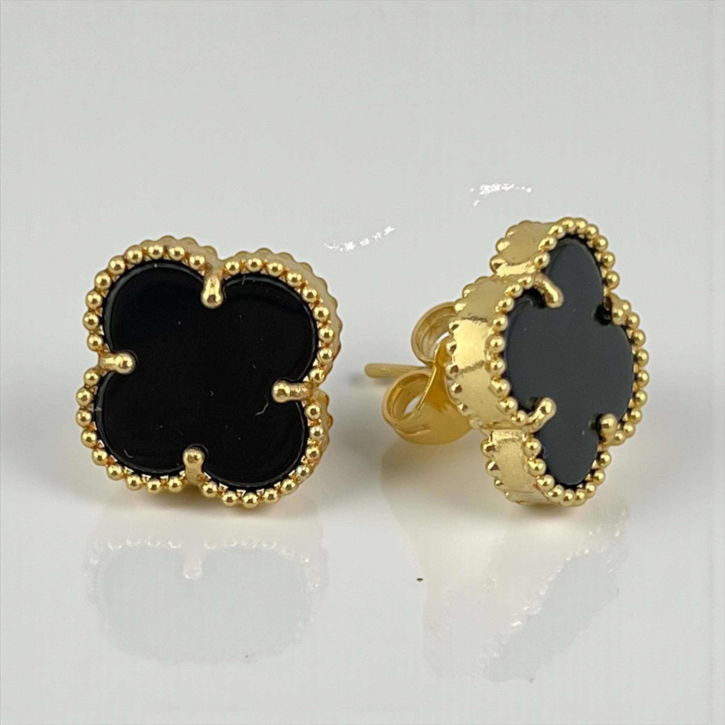 Vancleef Stud Earrings – Multi-Color Collection