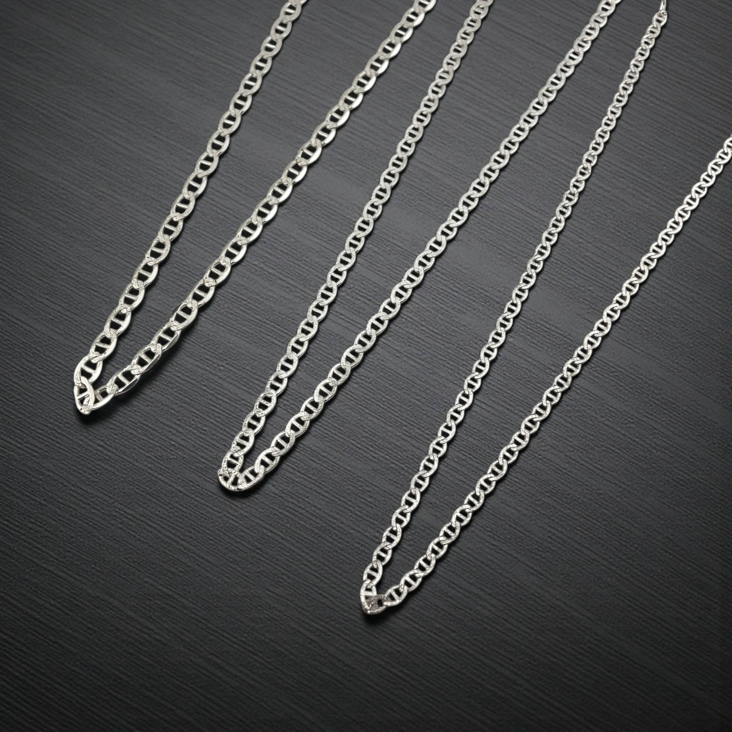 Silver 925 cartier Classic Link Chain