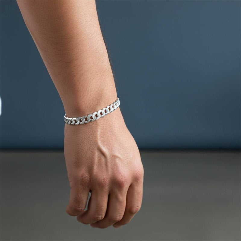 Silver 925 flat Chain bracelet– Classic Bracelets