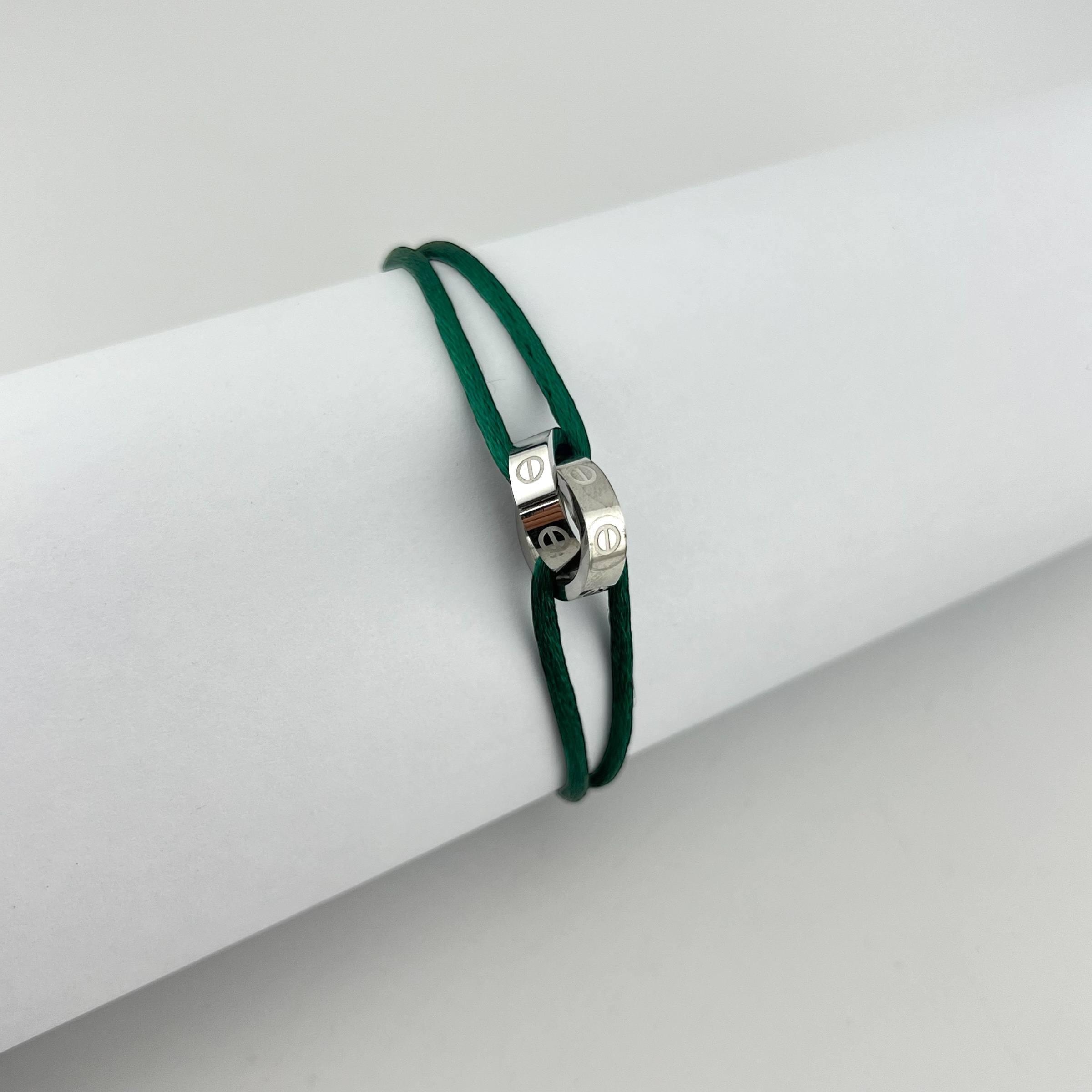 love cartier silver color Cord Bracelet – Adjustable Unisex Design ✨
