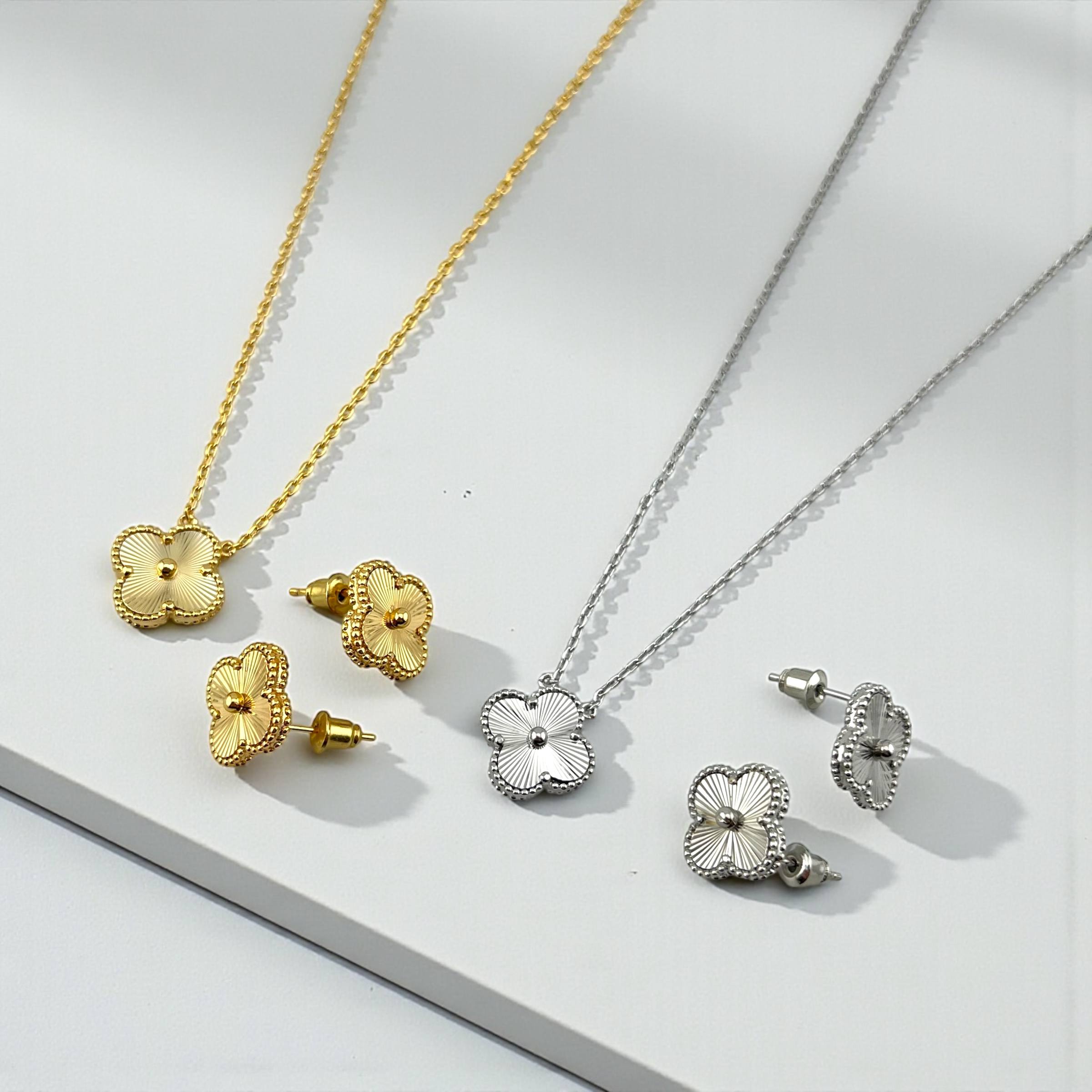 VIP vancleef Blossom Grace Set – Silver & Gold