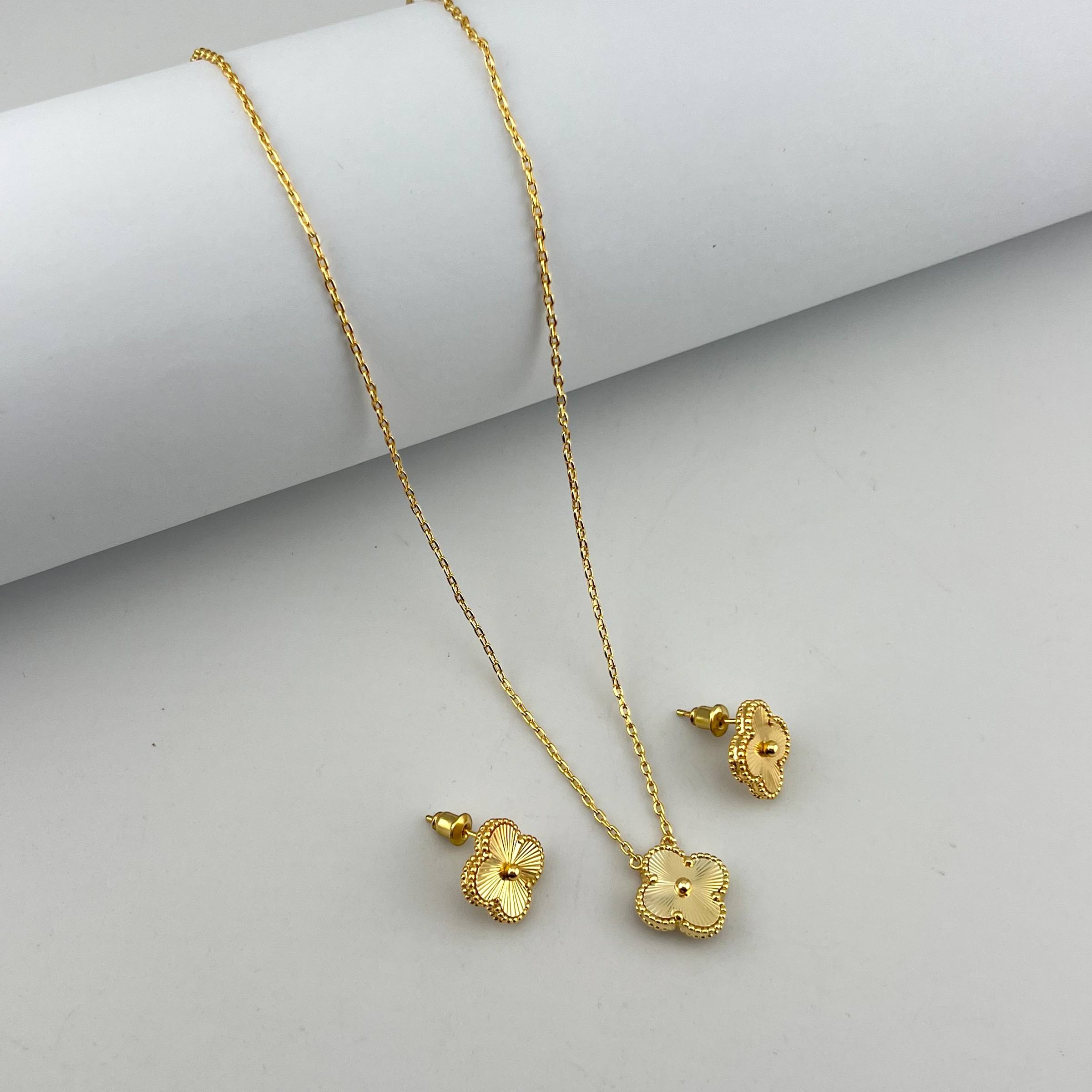 VIP vancleef Blossom Grace Set – Silver & Gold