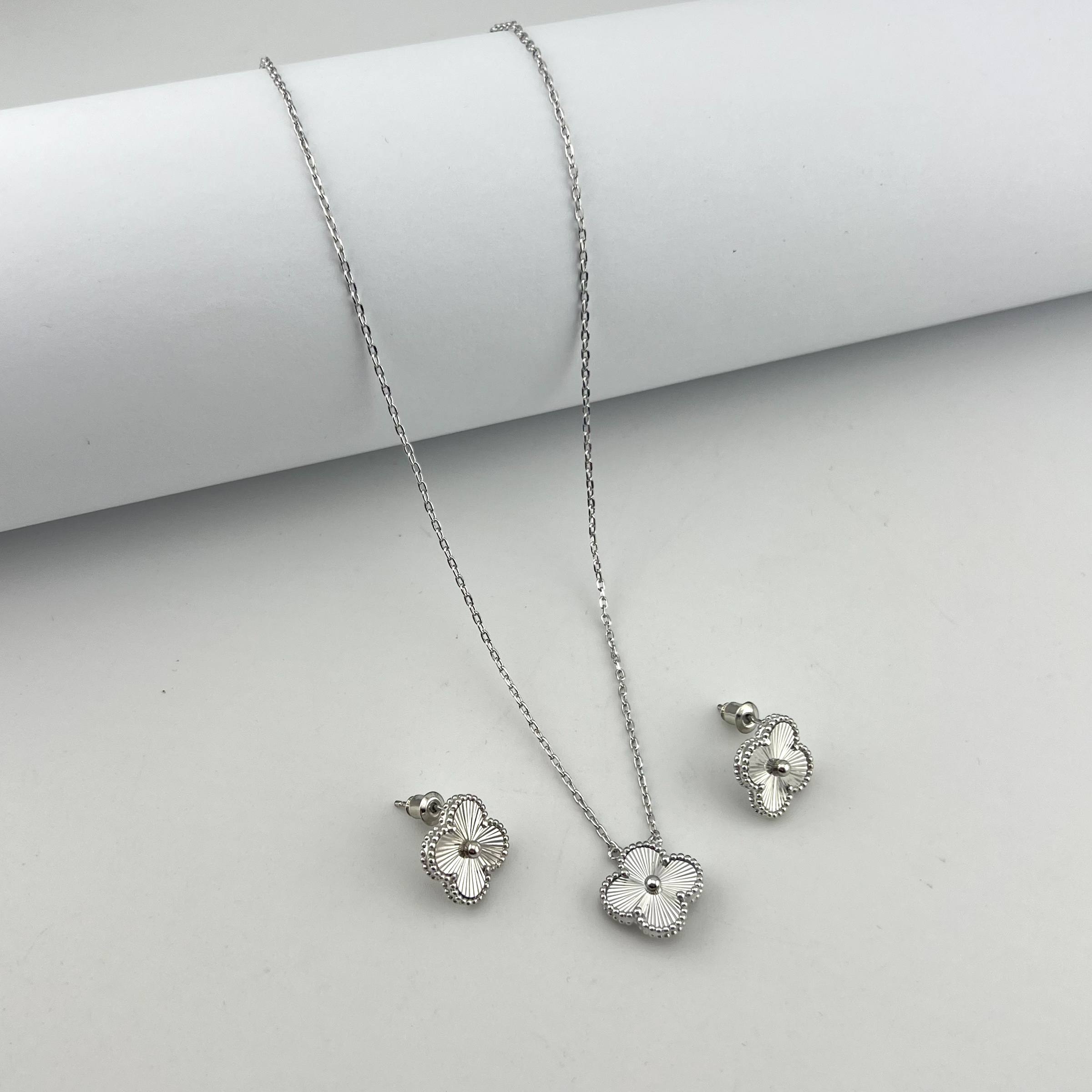 VIP vancleef Blossom Grace Set – Silver & Gold