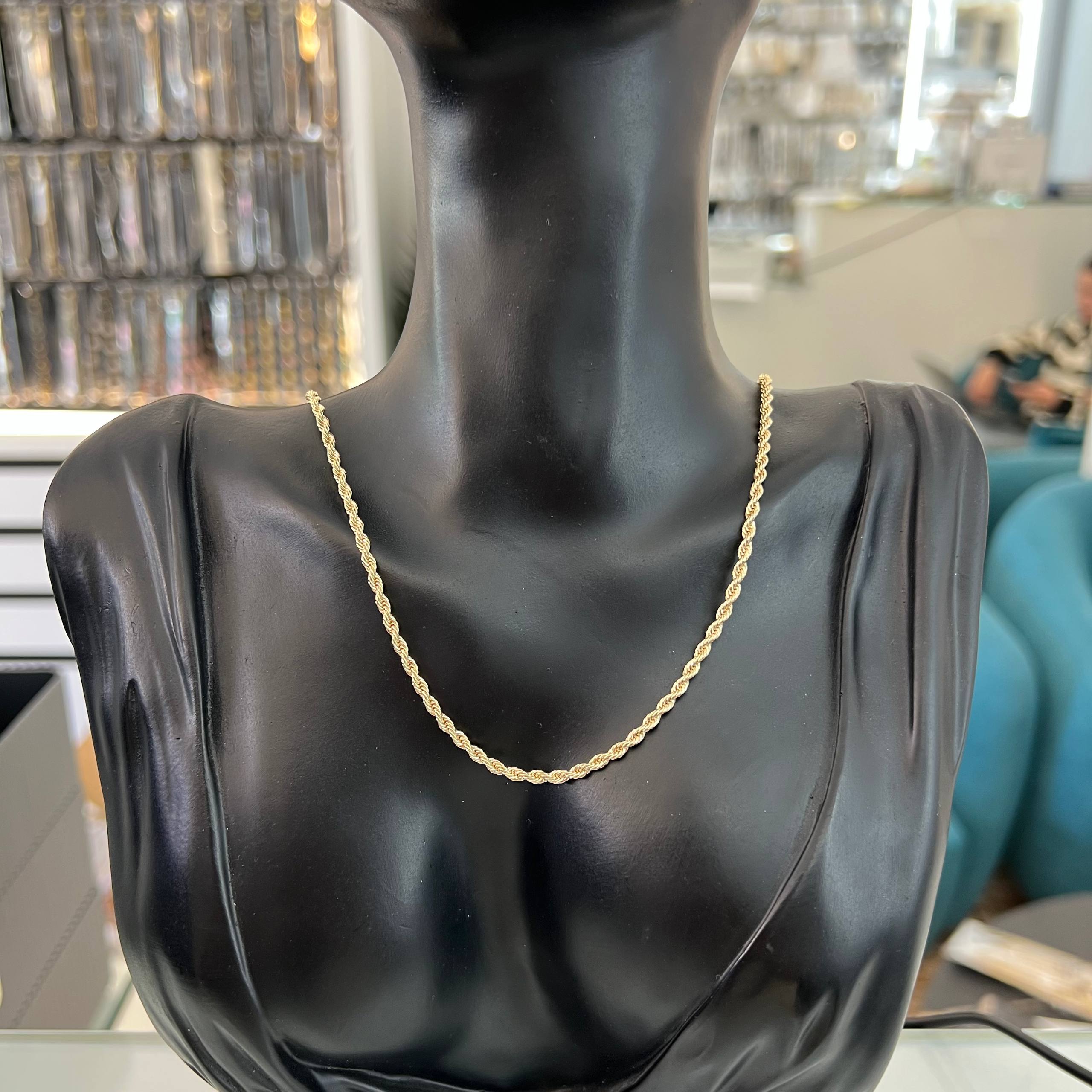 ✨ Elegant Rope Chain Set – 18K Gold-Plated Classic ✨